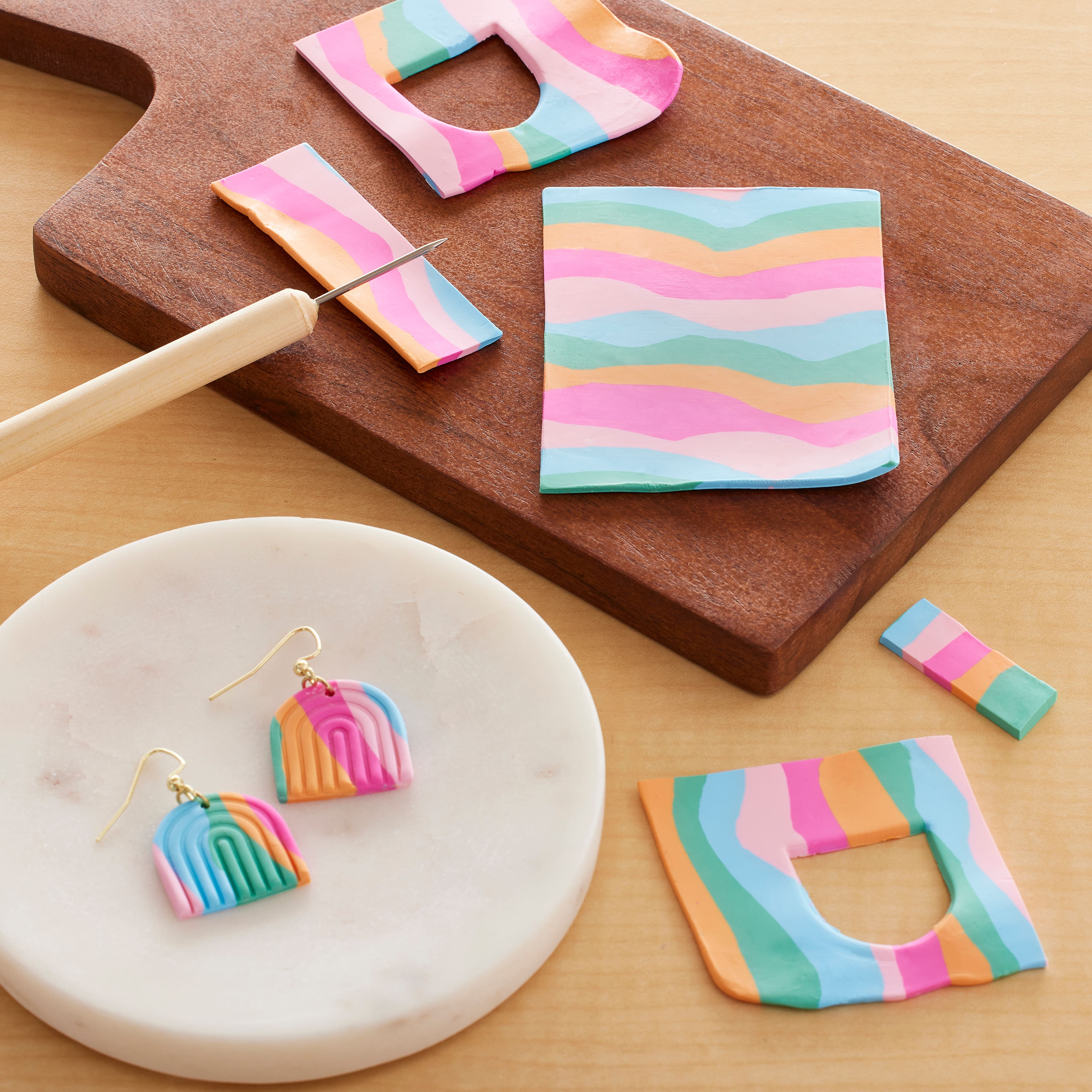 Southwest Stripes Oven Bake Polymer Clay by Bead Landing&#x2122;