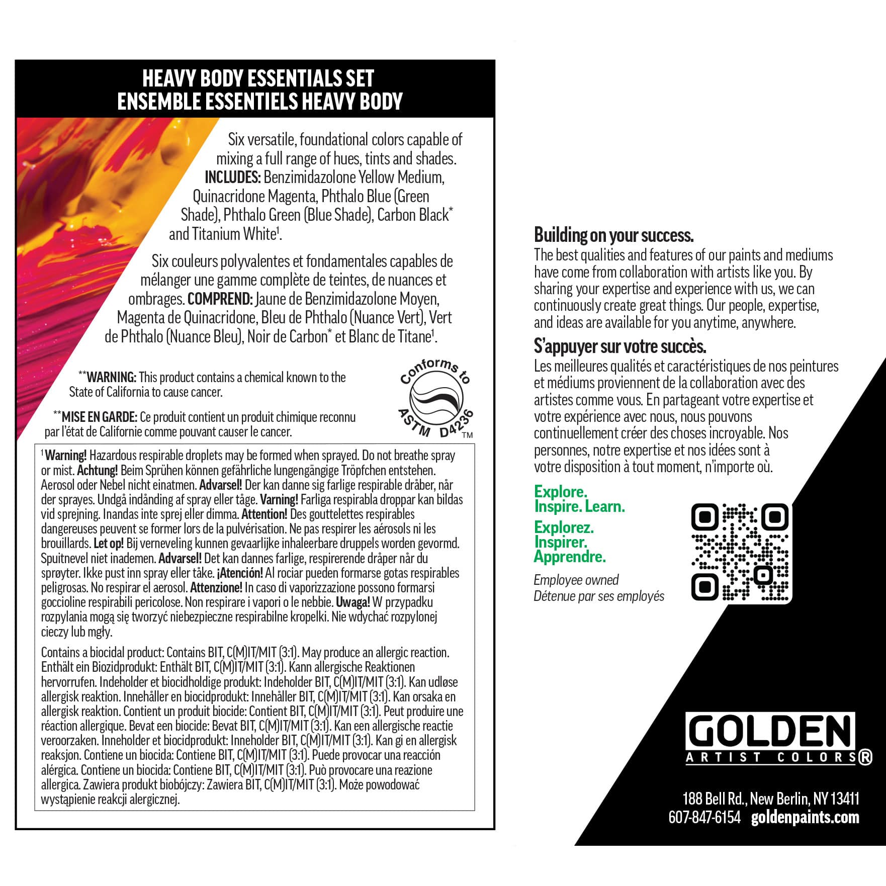 Golden Heavy Body Acrylic Principal 6 Set