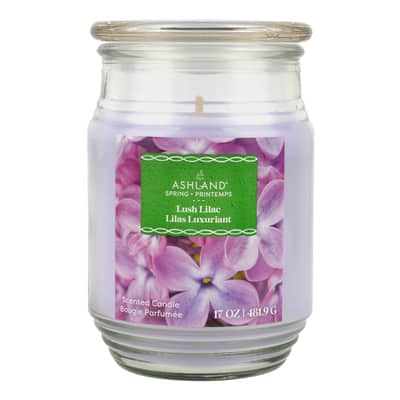 Lush Lilac Scented Jar Candle by Ashland® | Michaels