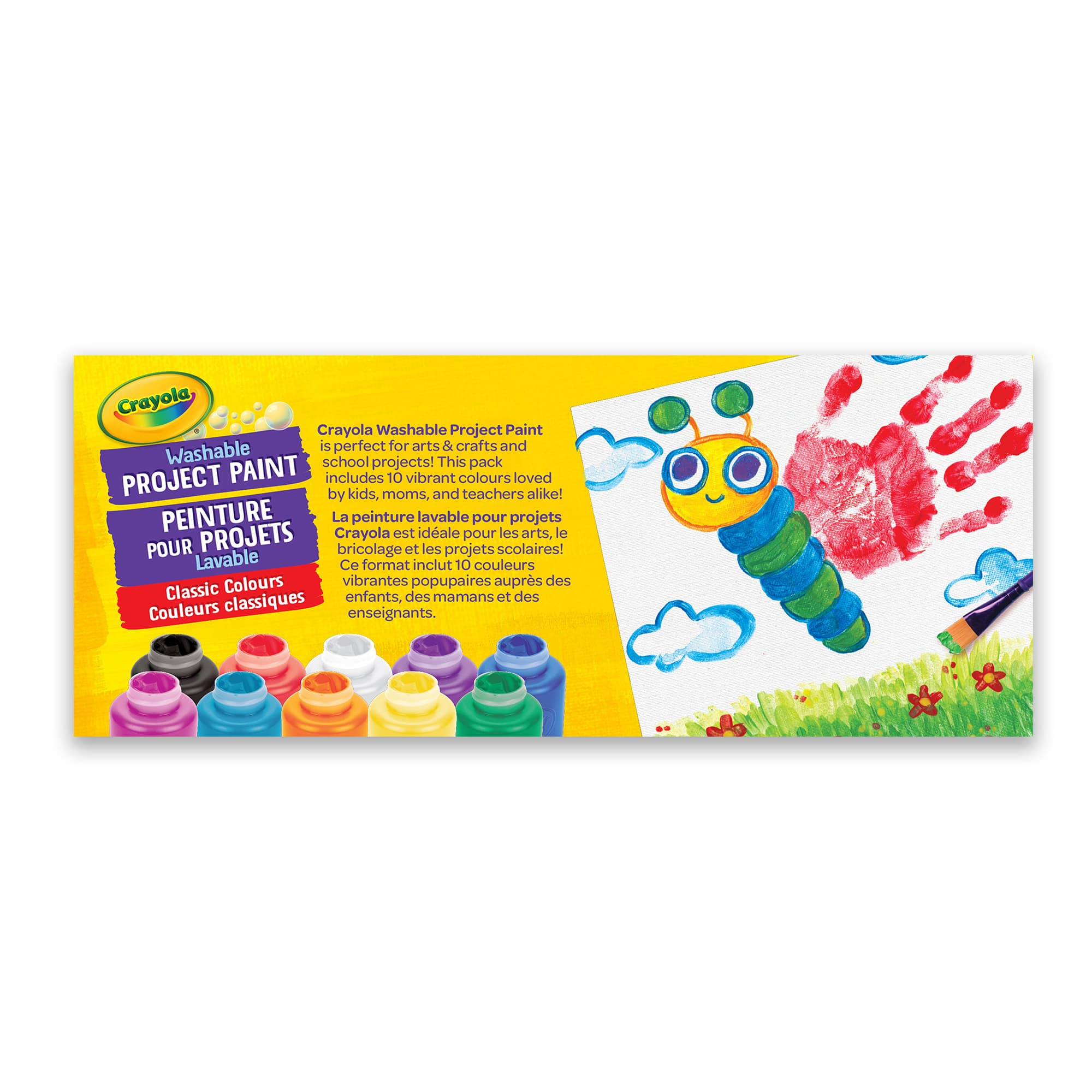 12 Packs: 10 ct. (120 total) Crayola&#xAE; Washable Project Paint Set