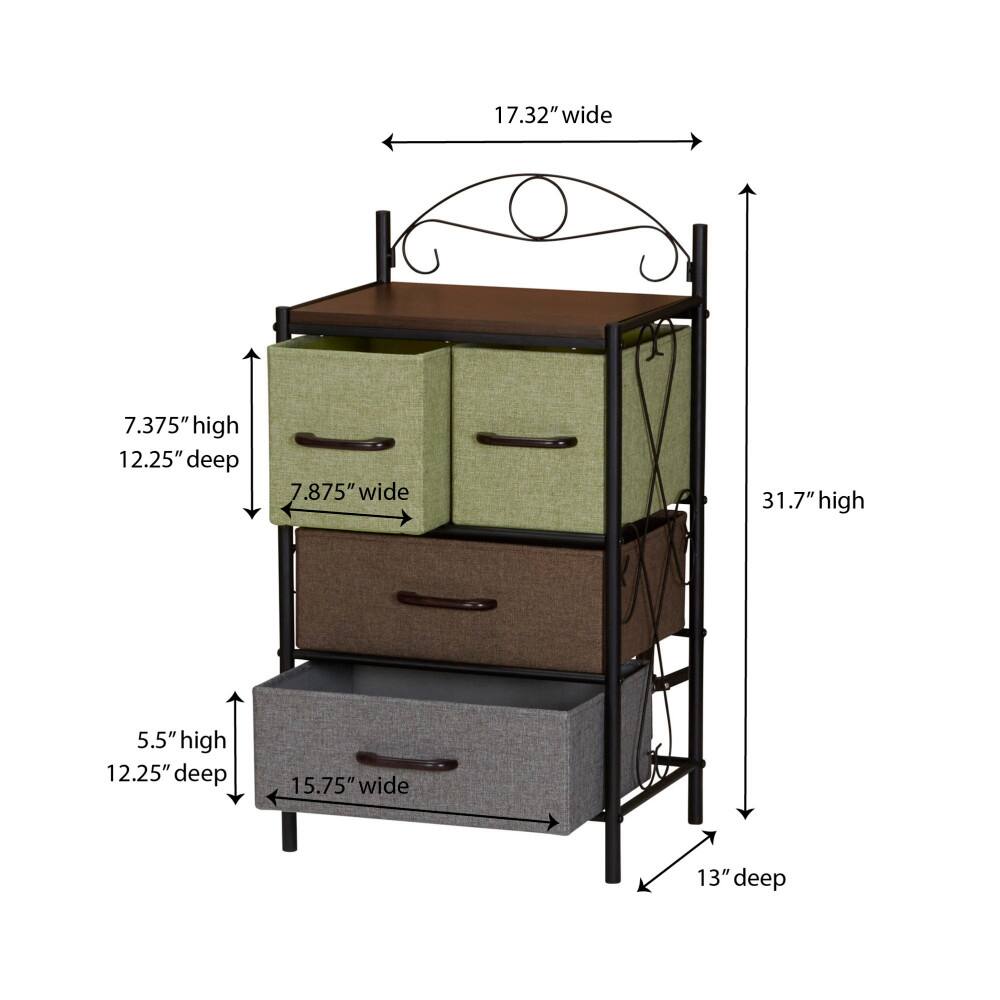 Household Essentials Victoria 32&#x22; 4-Drawer Dresser