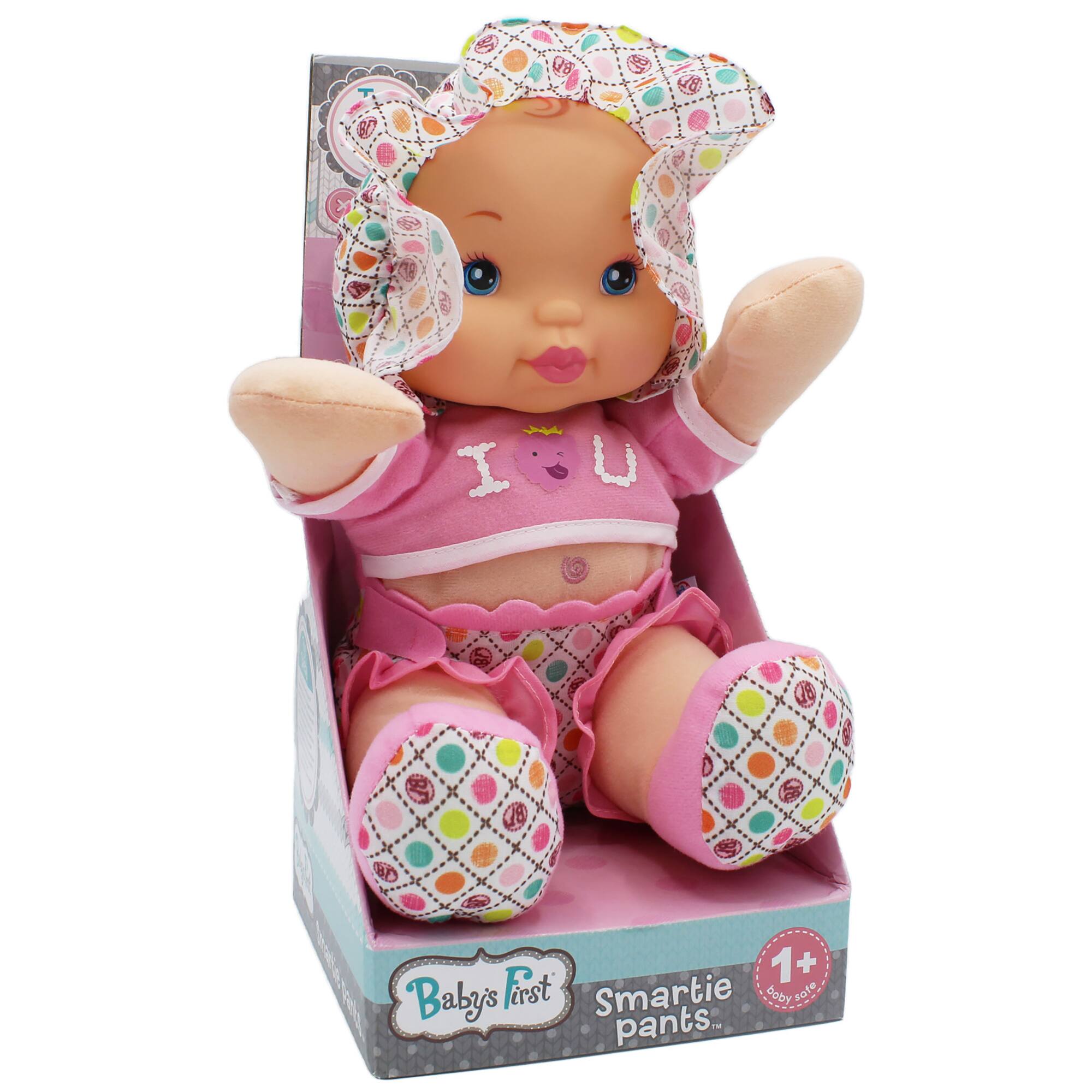 Goldberger Baby&#x27;s First&#xAE; Smartie Pants&#x2122; 12&#x22; Baby Doll with Pink Outfit