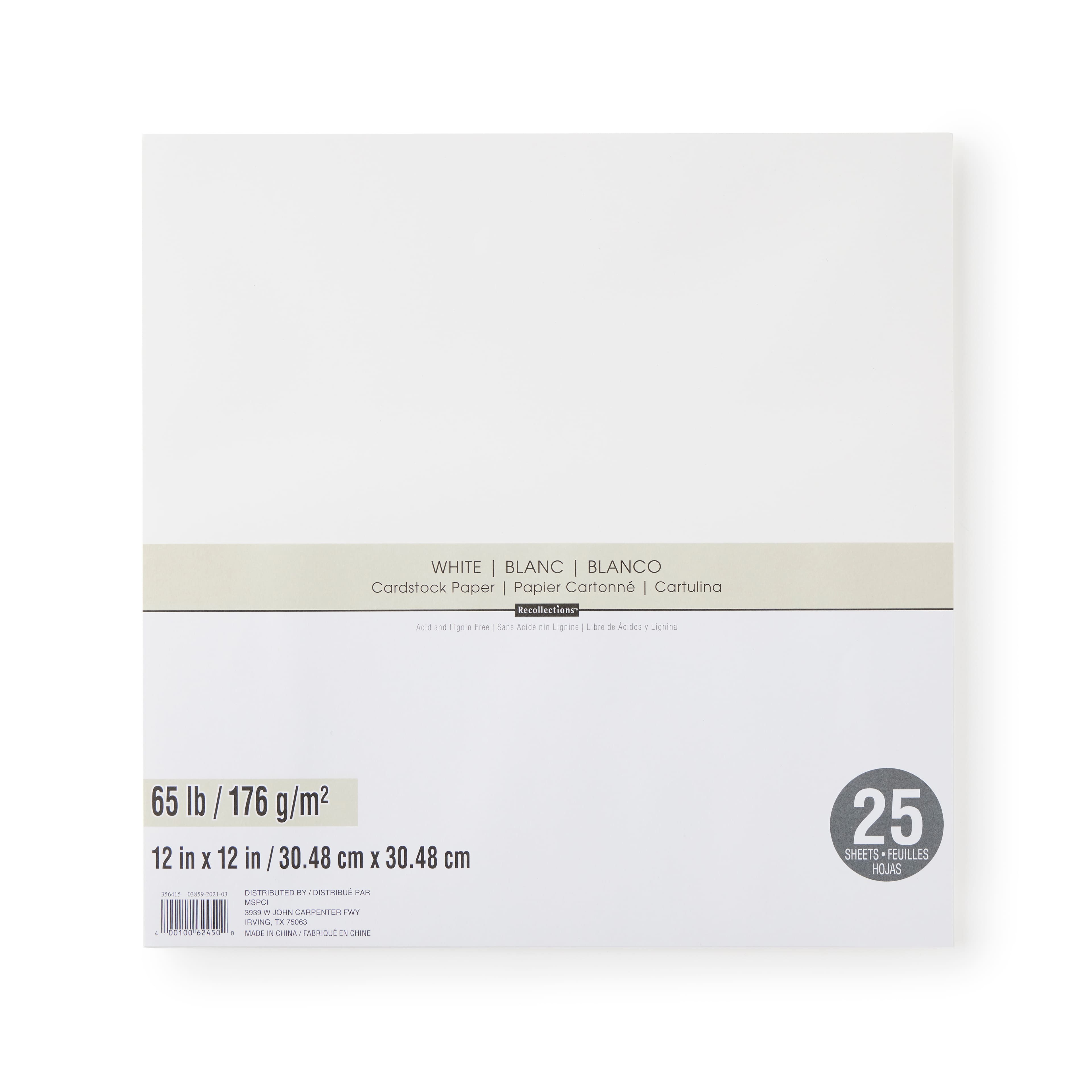 12&#x22; x 12&#x22; Cardstock Paper by Recollections&#x2122;, 25 Sheets