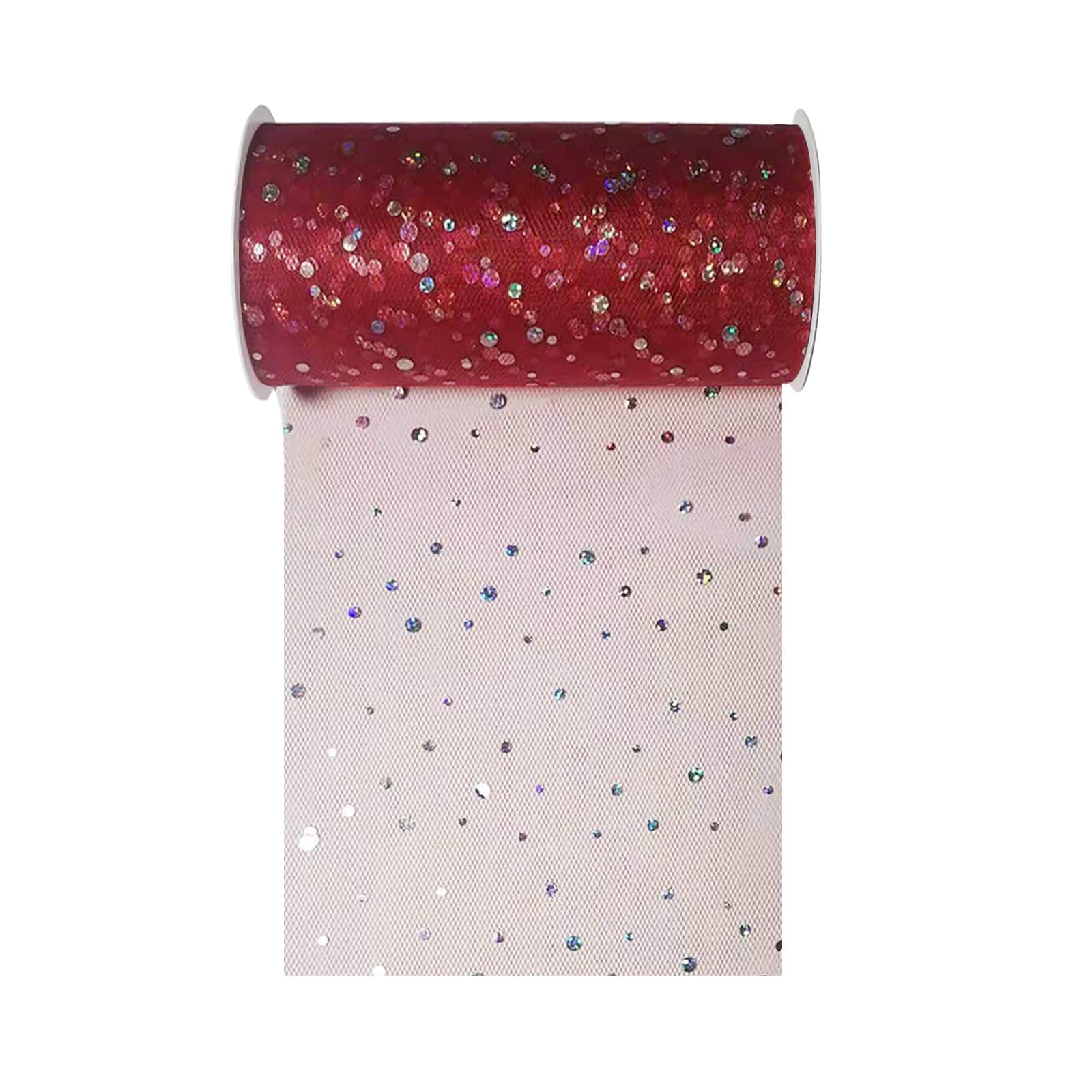 6&#x22; x 8yd. Holographic Dot Tulle by Celebrate It&#x2122;