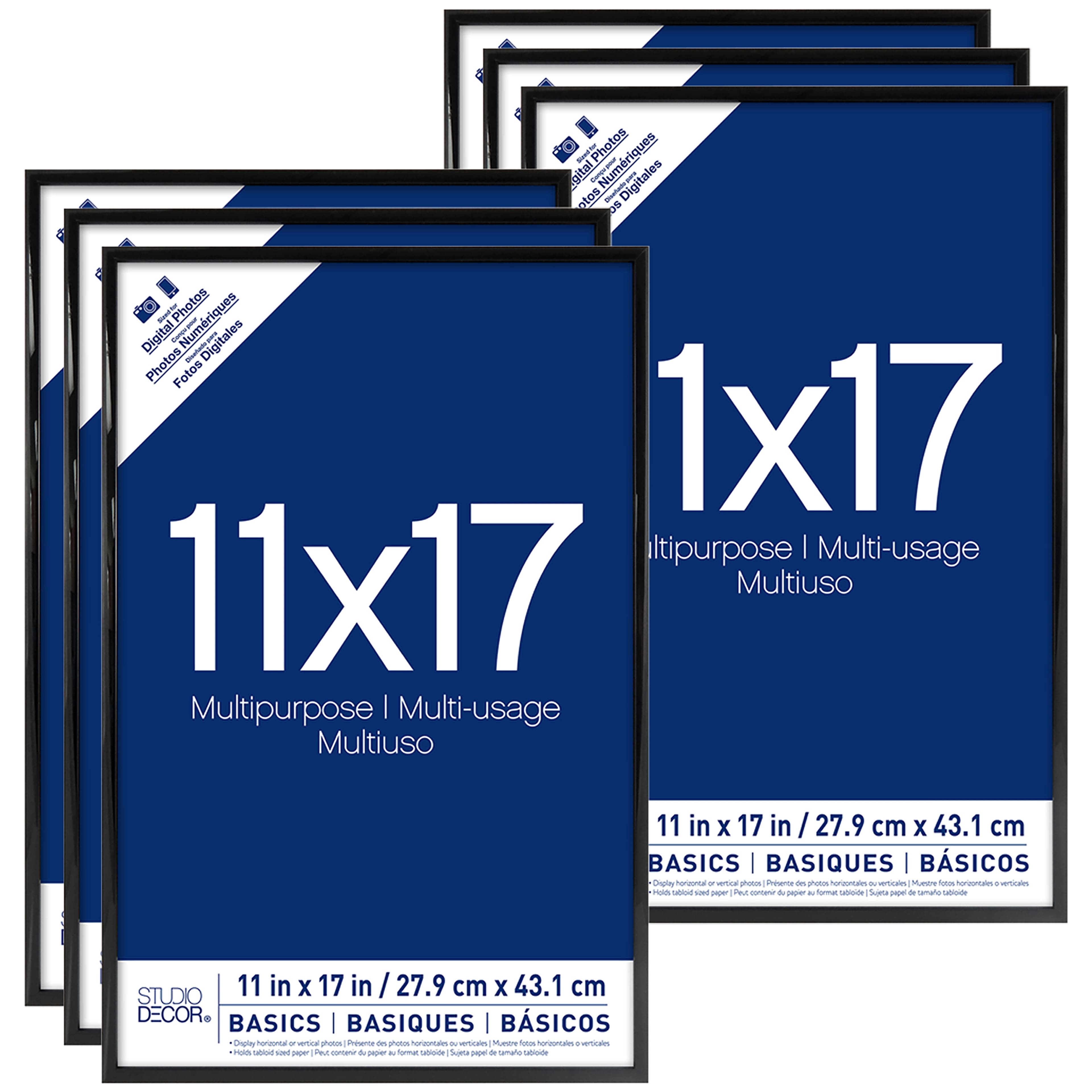 6 Pack: Black Multipurpose Frame, Basics by Studio Décor®