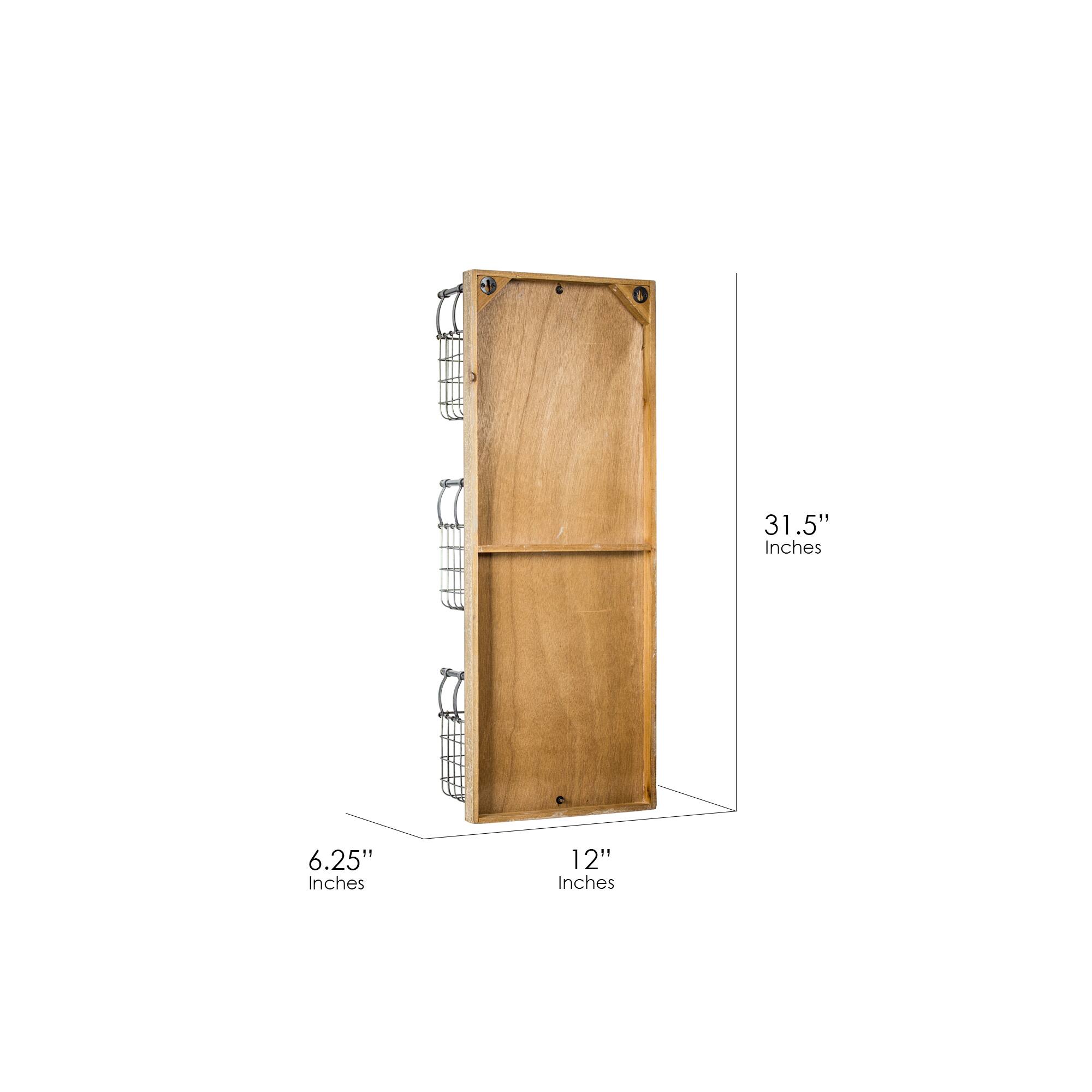 Rustic Metal Wired Mail & Wall Organizer