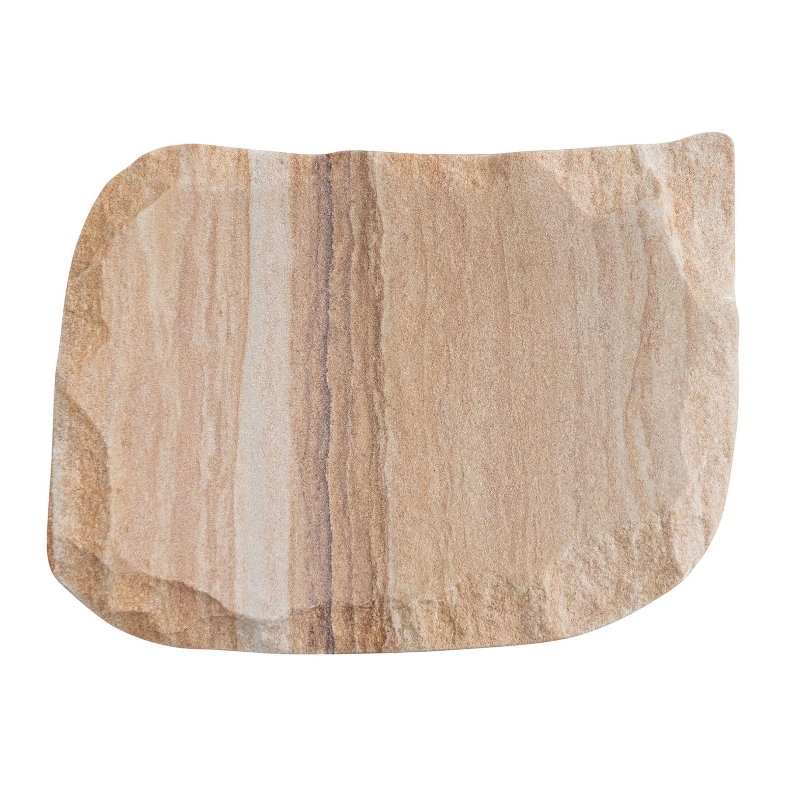 Hello Honey® Natural Rainbow Sandstone Soap Dish with Raw Edge