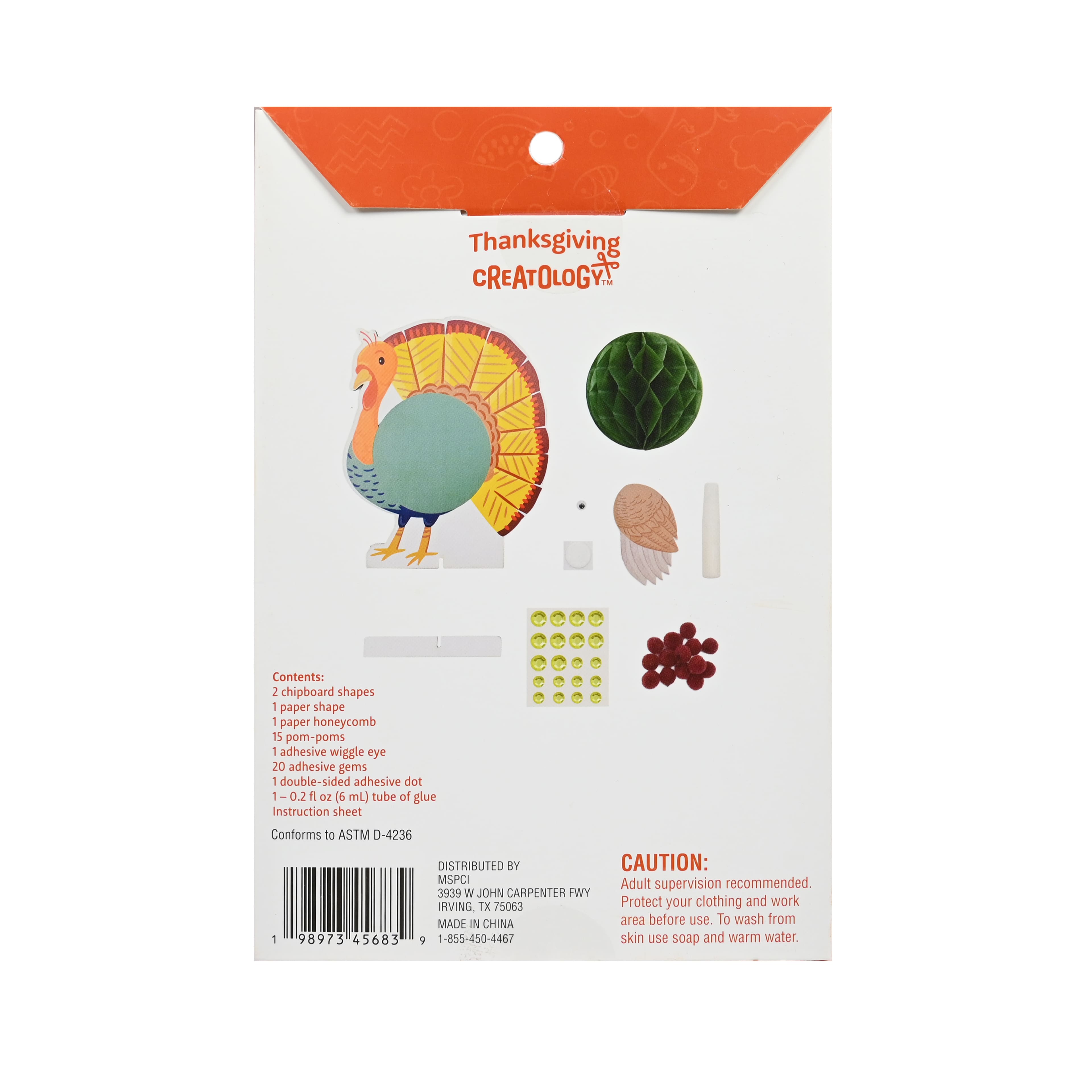 Turkey Honeycomb Craft Kit by Creatology&#x2122;