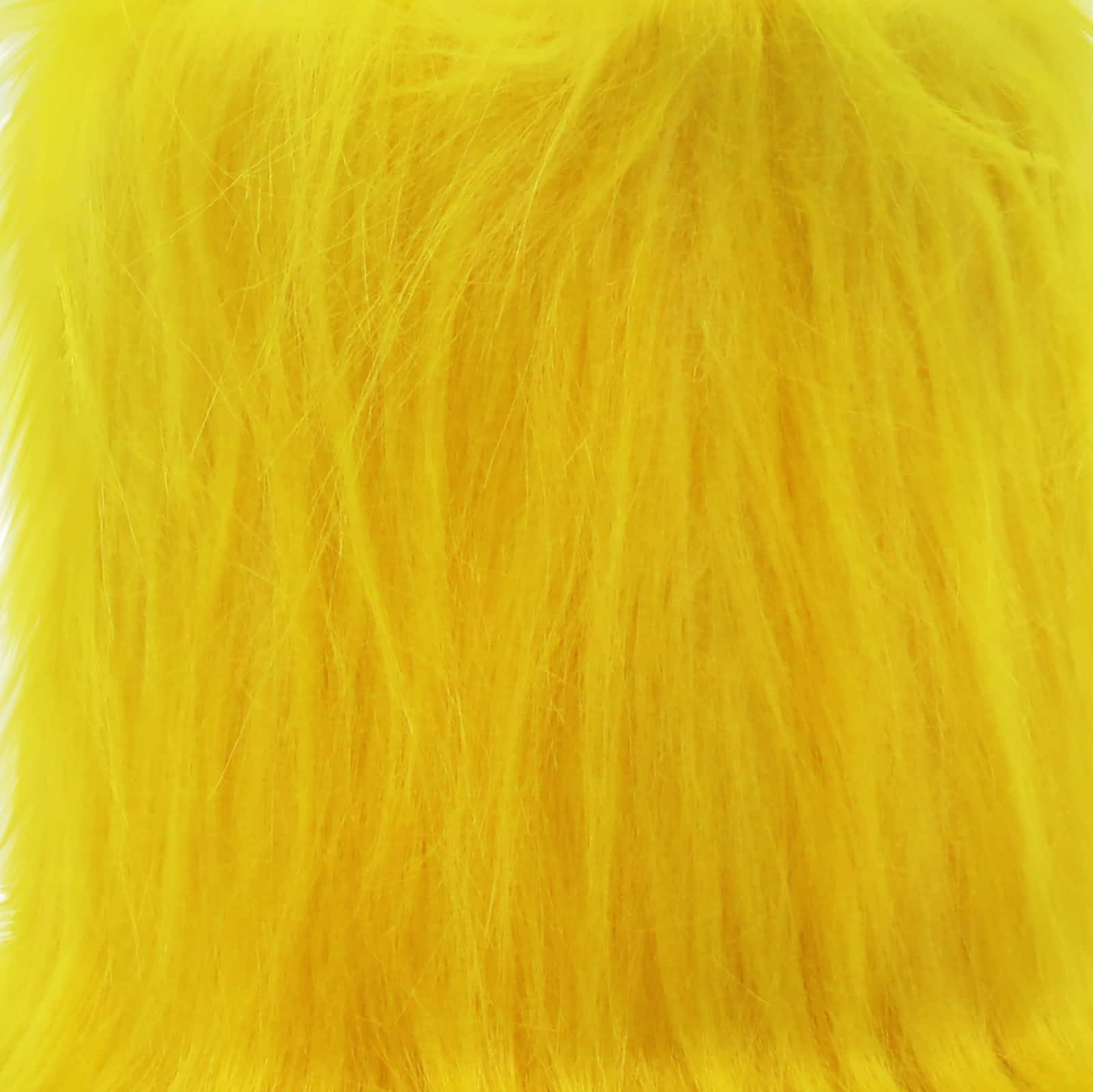 5&#x22; Yellow Faux Fur Decorative Container by Ashland&#xAE;