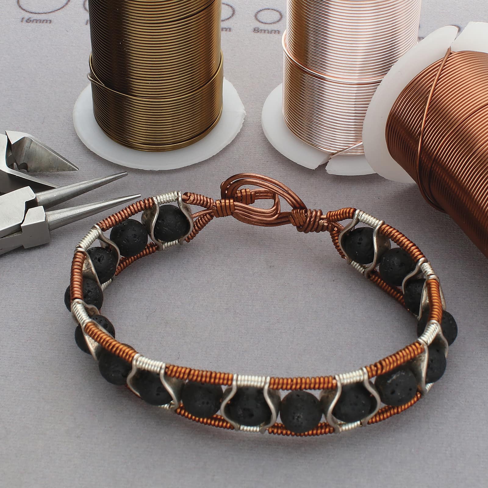 The Beadsmith&#xAE; Wire Elements&#x2122; Tarnish Resistant Medium Temper Assorted Gauge Wire Spools, 12ct.