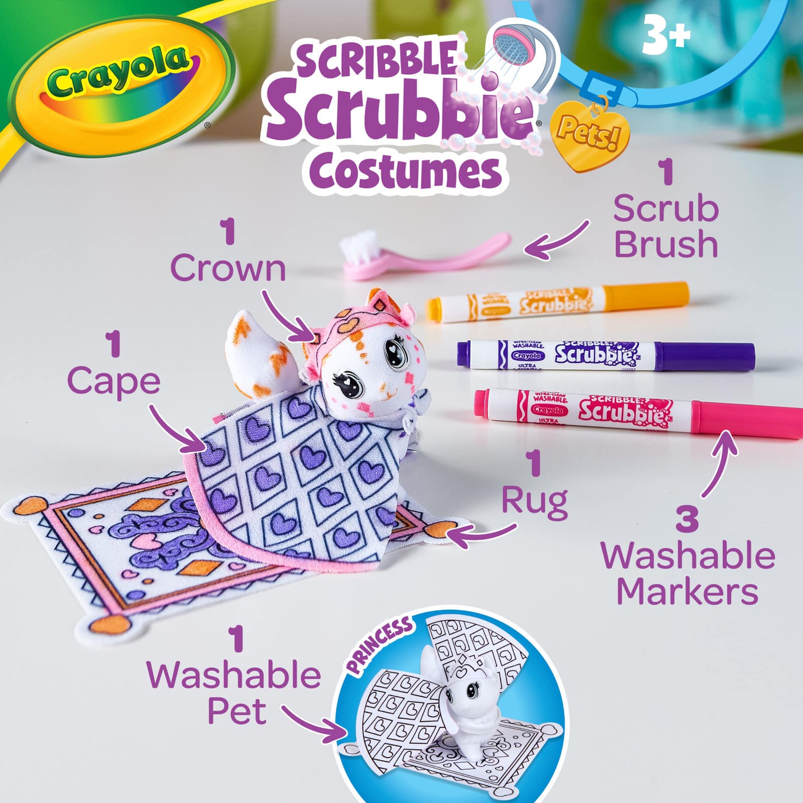 Crayola&#xAE; Scribble Scrubbie&#xAE; Costume Princess Pets