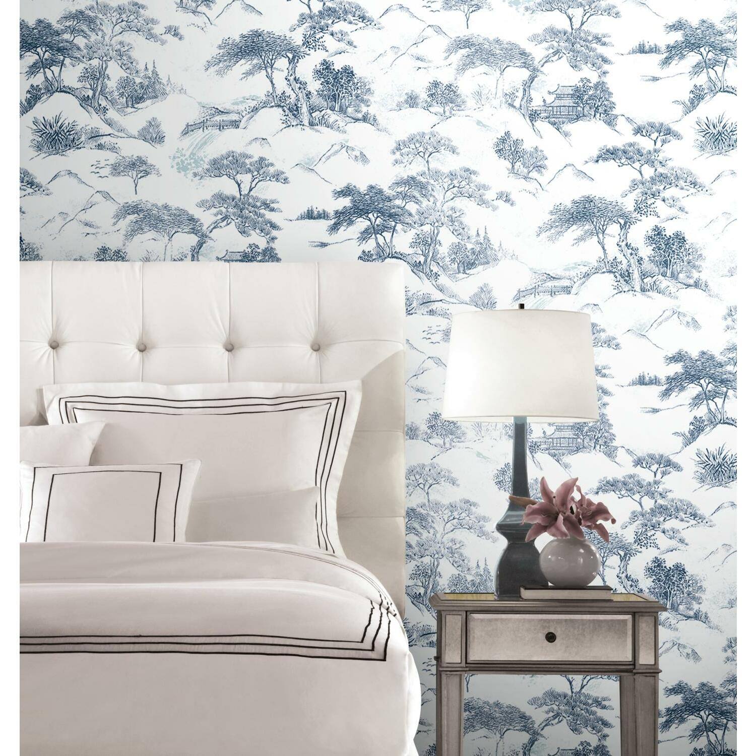 RoomMates Oriental Toile Peel & Stick Wallpaper