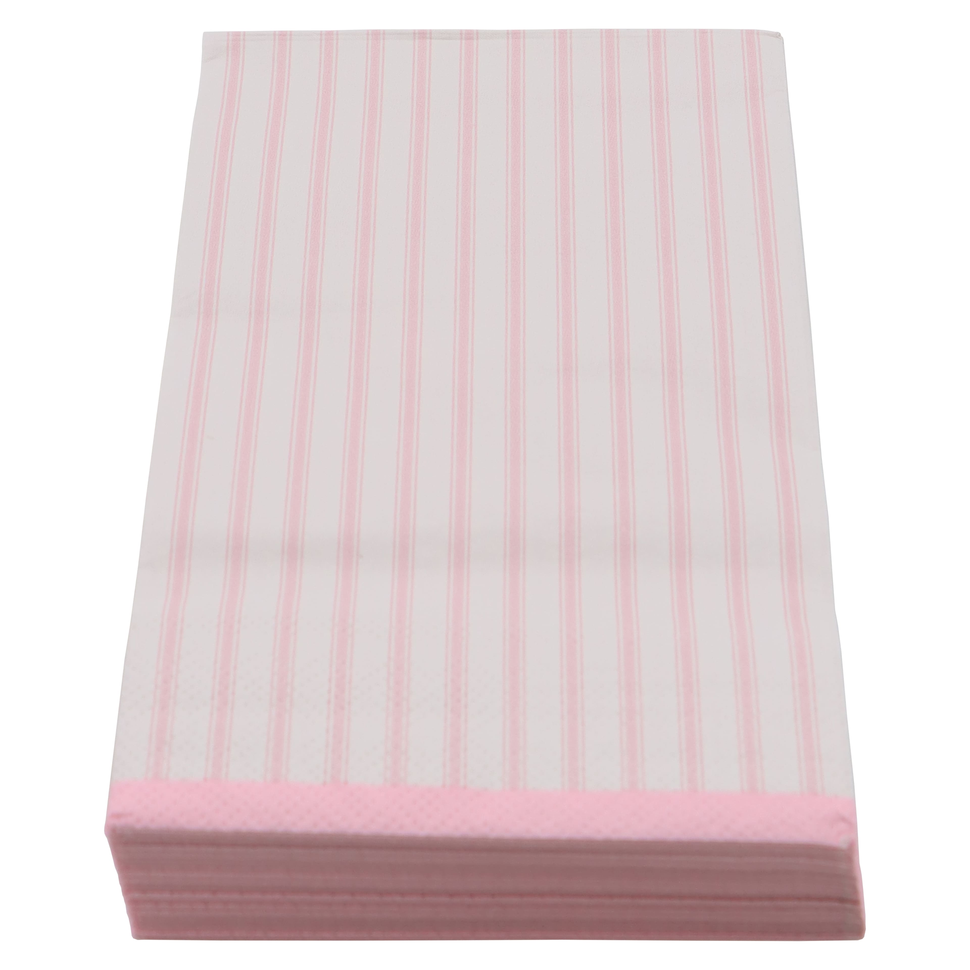 Pink Stripes Guest Napkins, 20ct. by Celebrate It&#x2122;