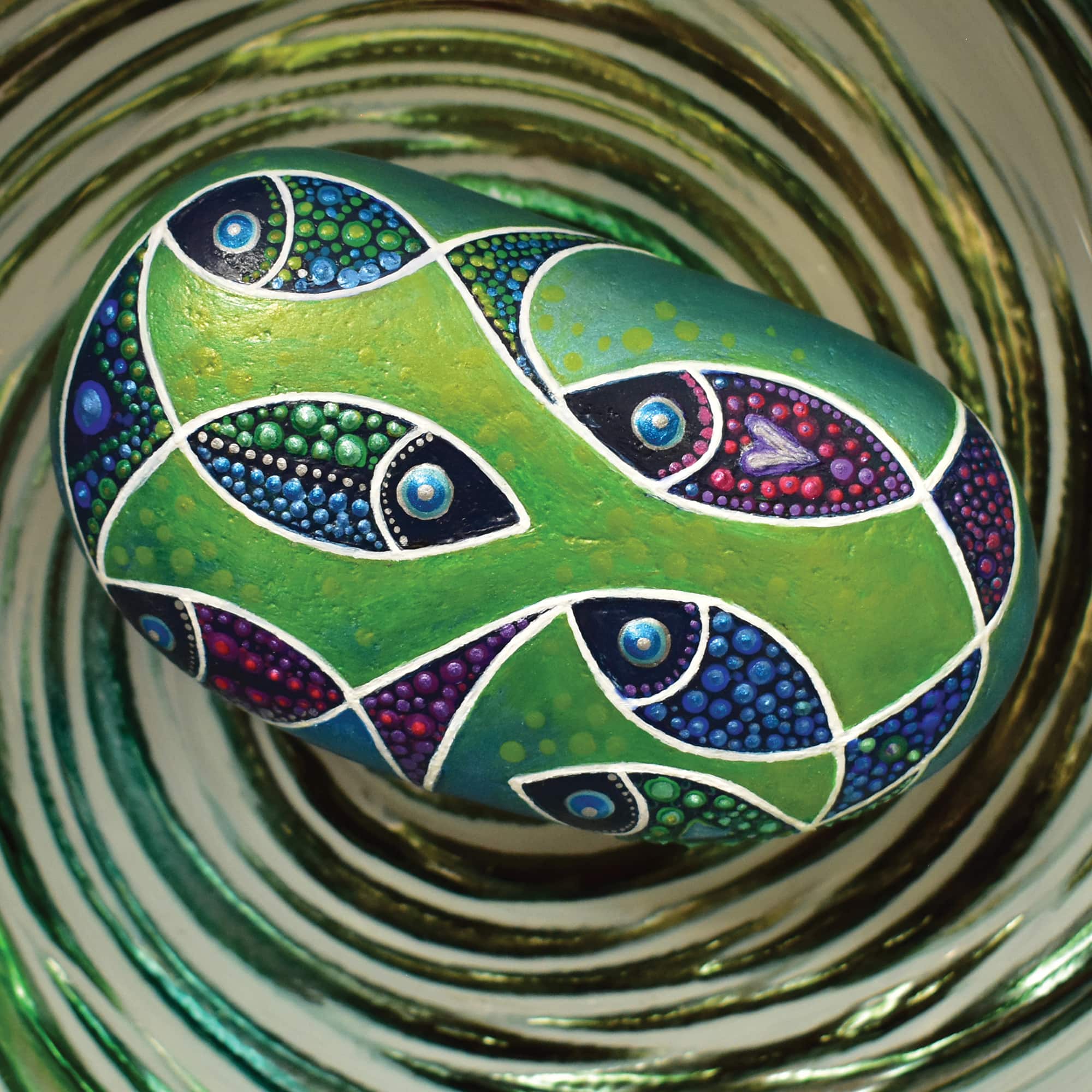 Hinkler DIY Metallic Rock Painting Box Set