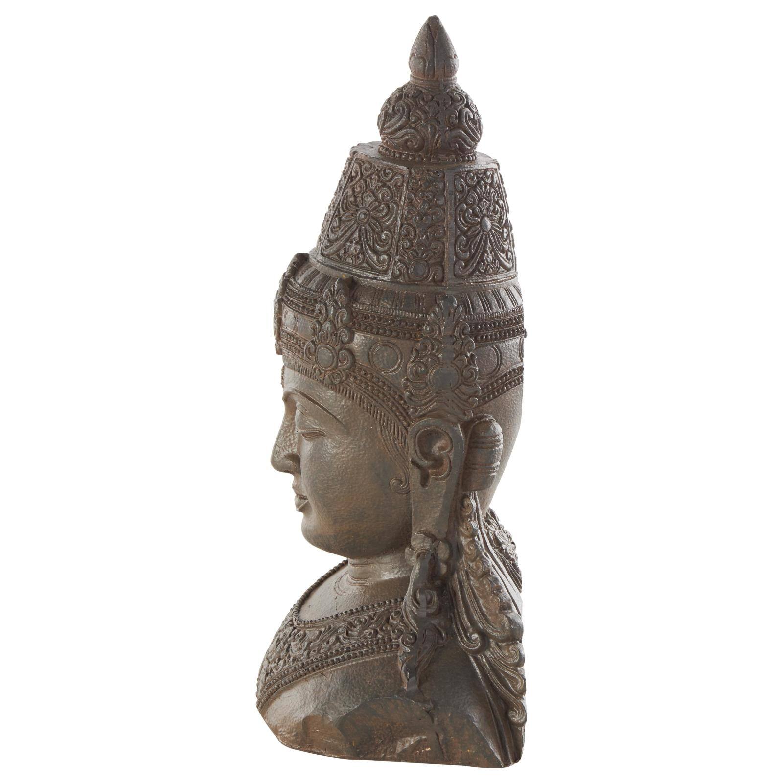 11" Bronze Buddha Weathered Decorative Bookend Set