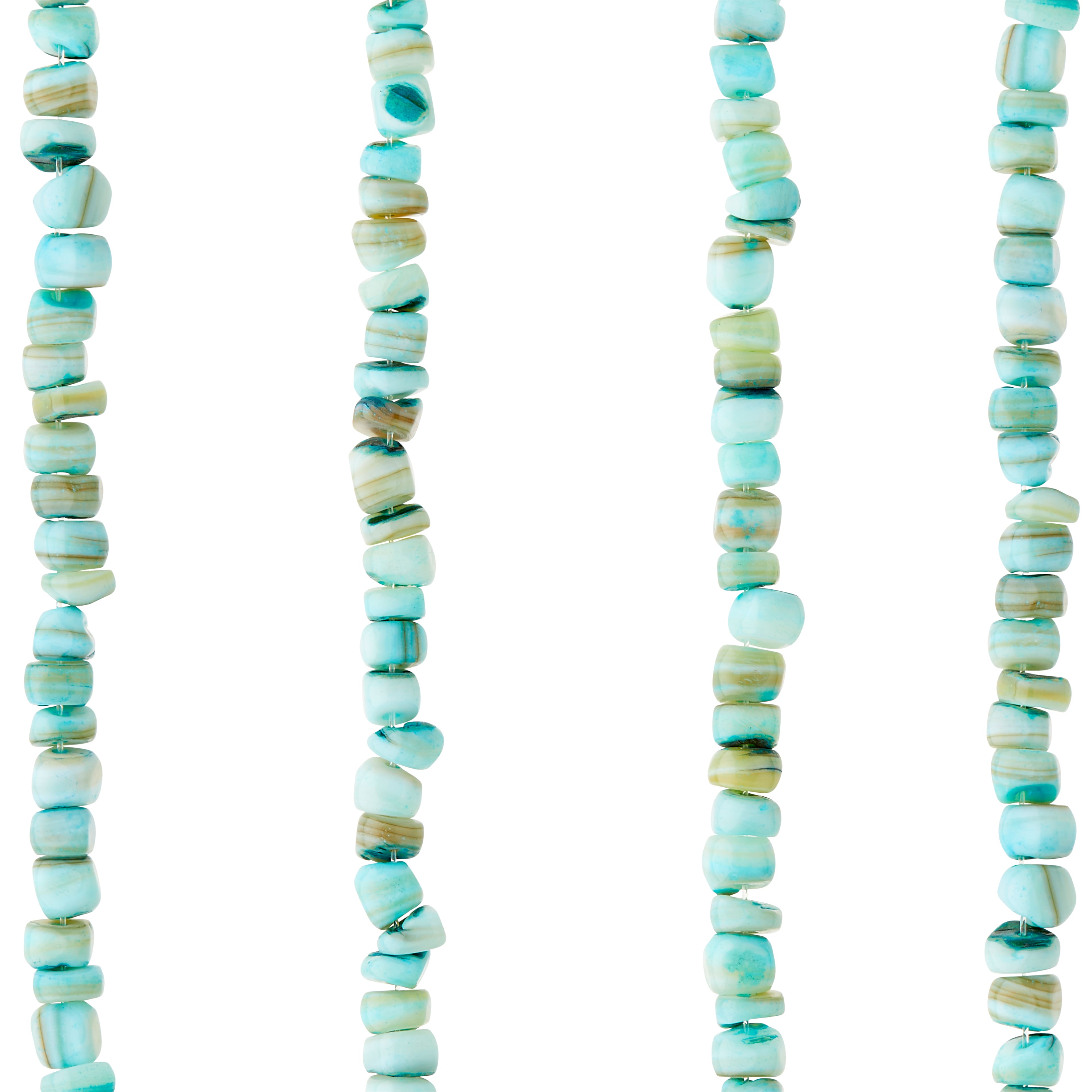 12 Pack: Aqua Shell Chip Beads, 5mm by Bead Landing&#x2122;