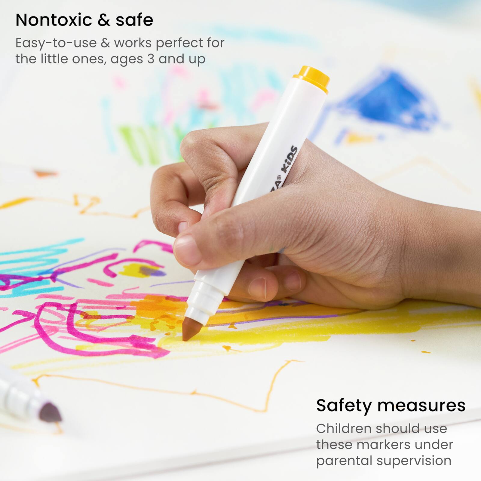 Arteza&#xAE; Kids Washable Markers, Broad Tip, 42 ct