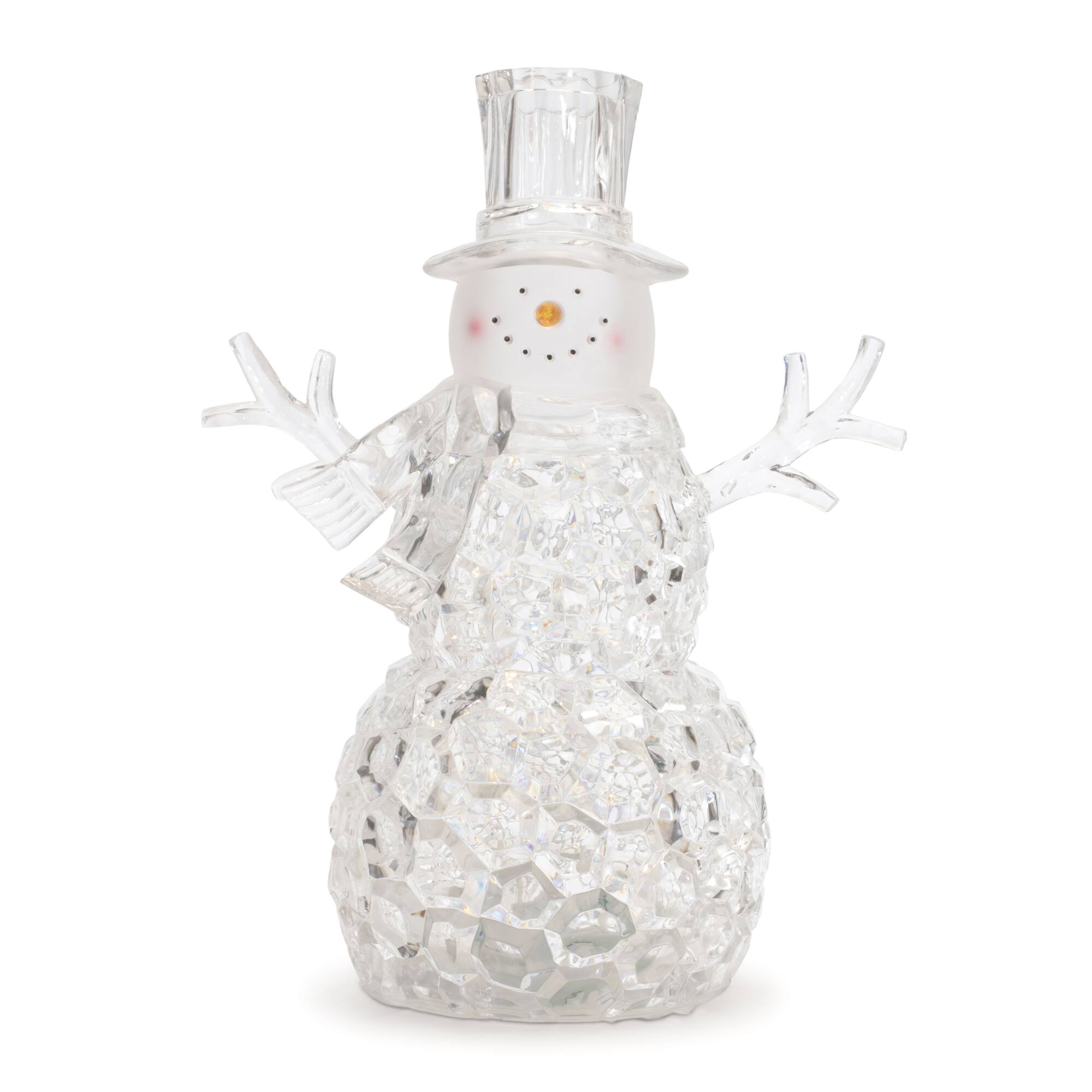 11" H LED Snow Globe Snowman, 2ct.