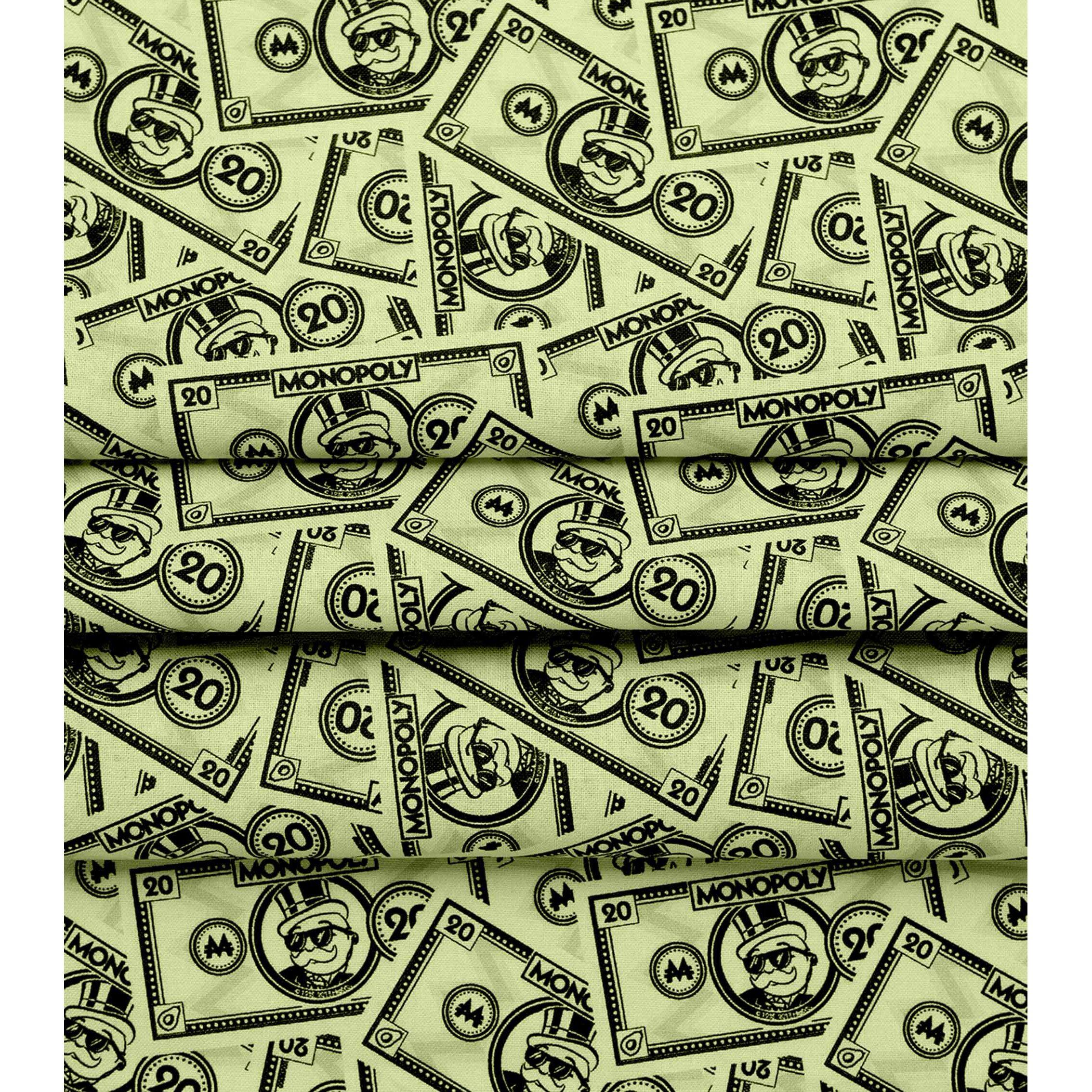 Monopoly 20 Dollars Precut Cotton Fabric