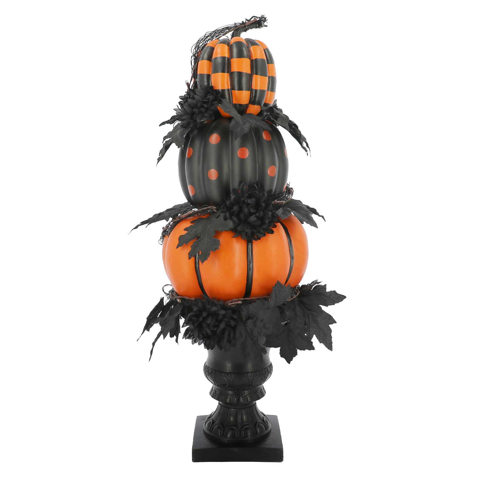 31.5&#x22; Halloween  LED Pumpkin Topiary in Urn by Ashland&#xAE;