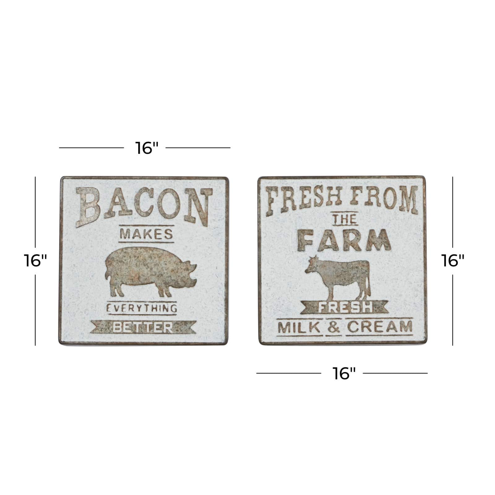 16&#x22; Farmhouse Wall Sign Set