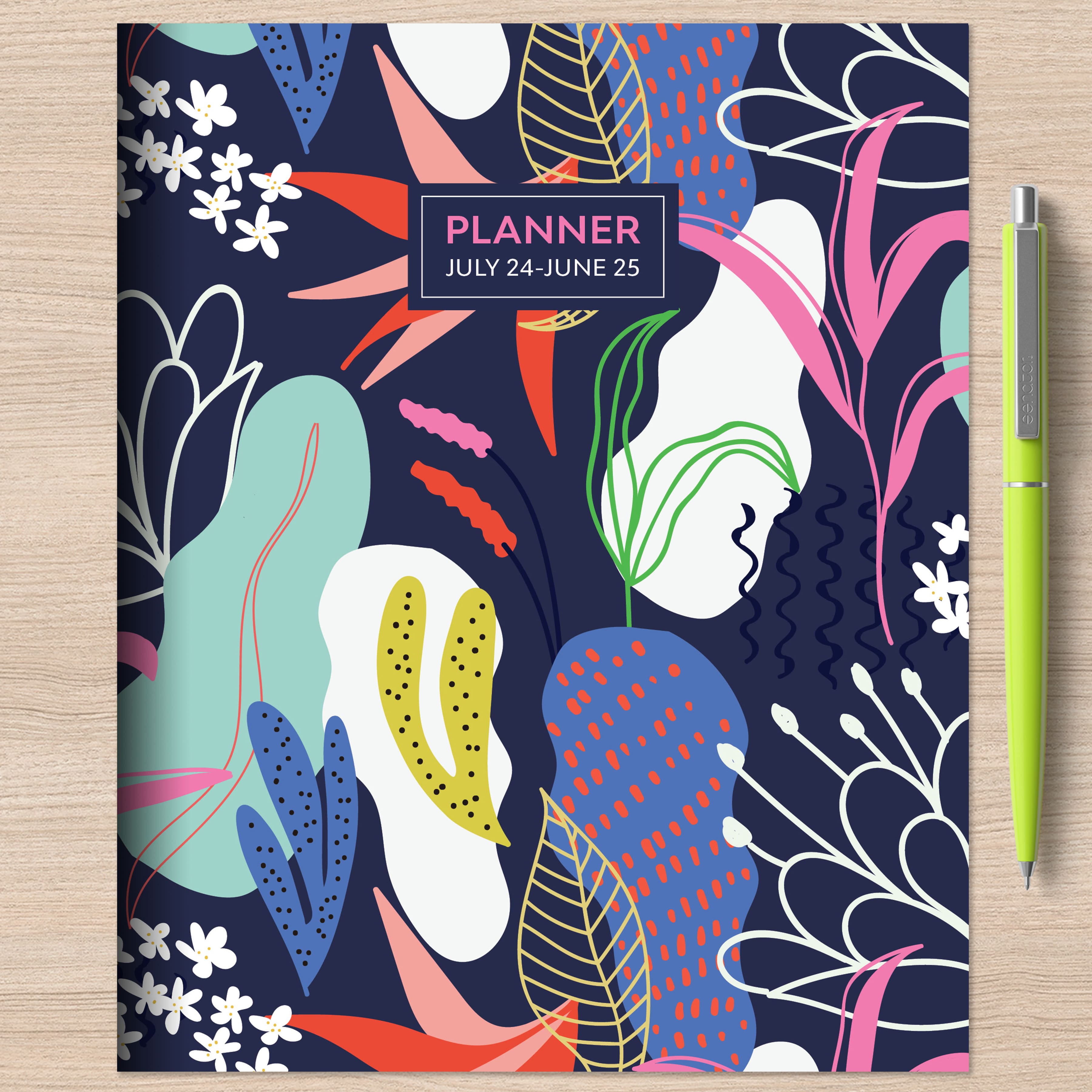 TF Publishing 2024-2025 Medium Funky Floral Monthly Planner