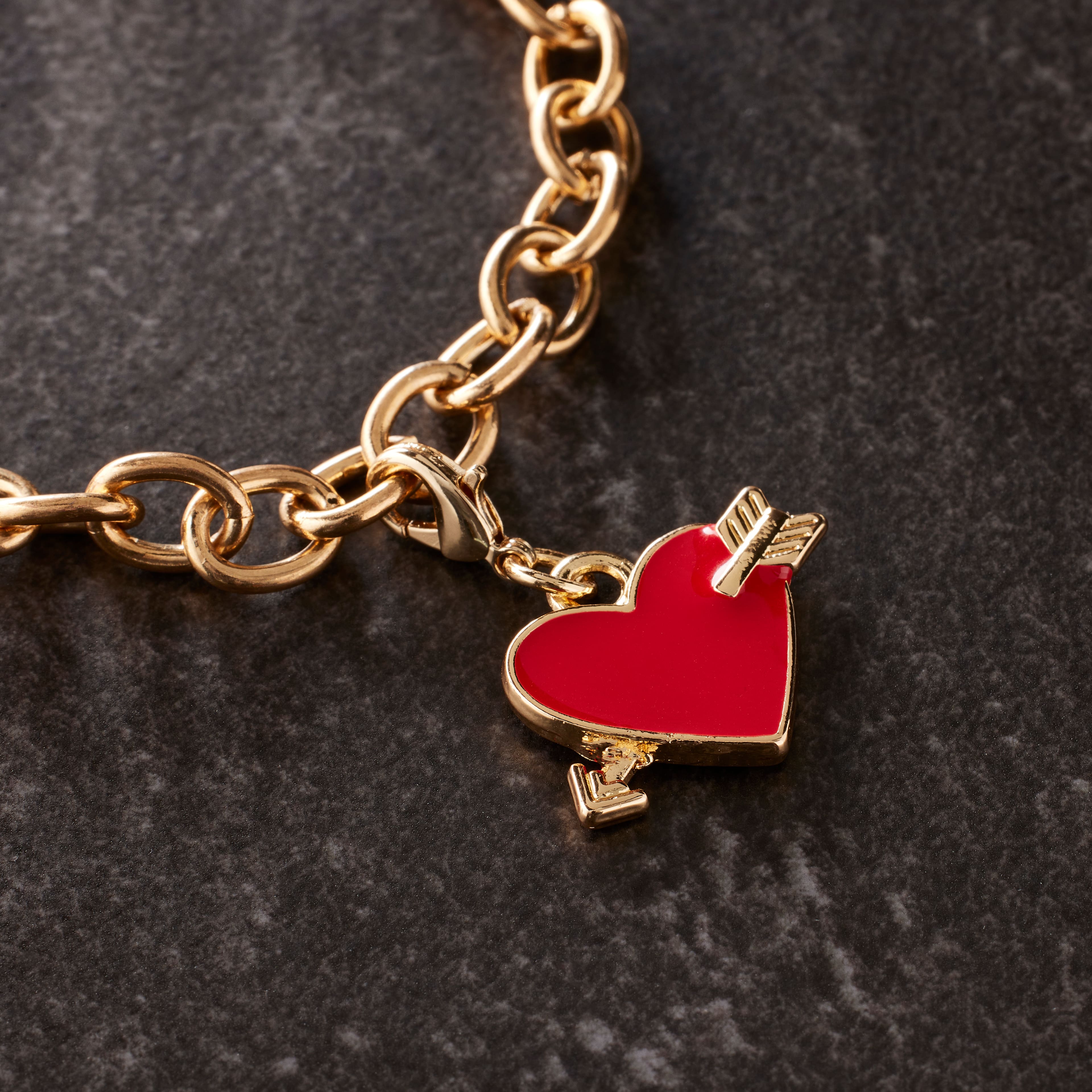 Red Heart with Arrow Charm by Bead Landing™