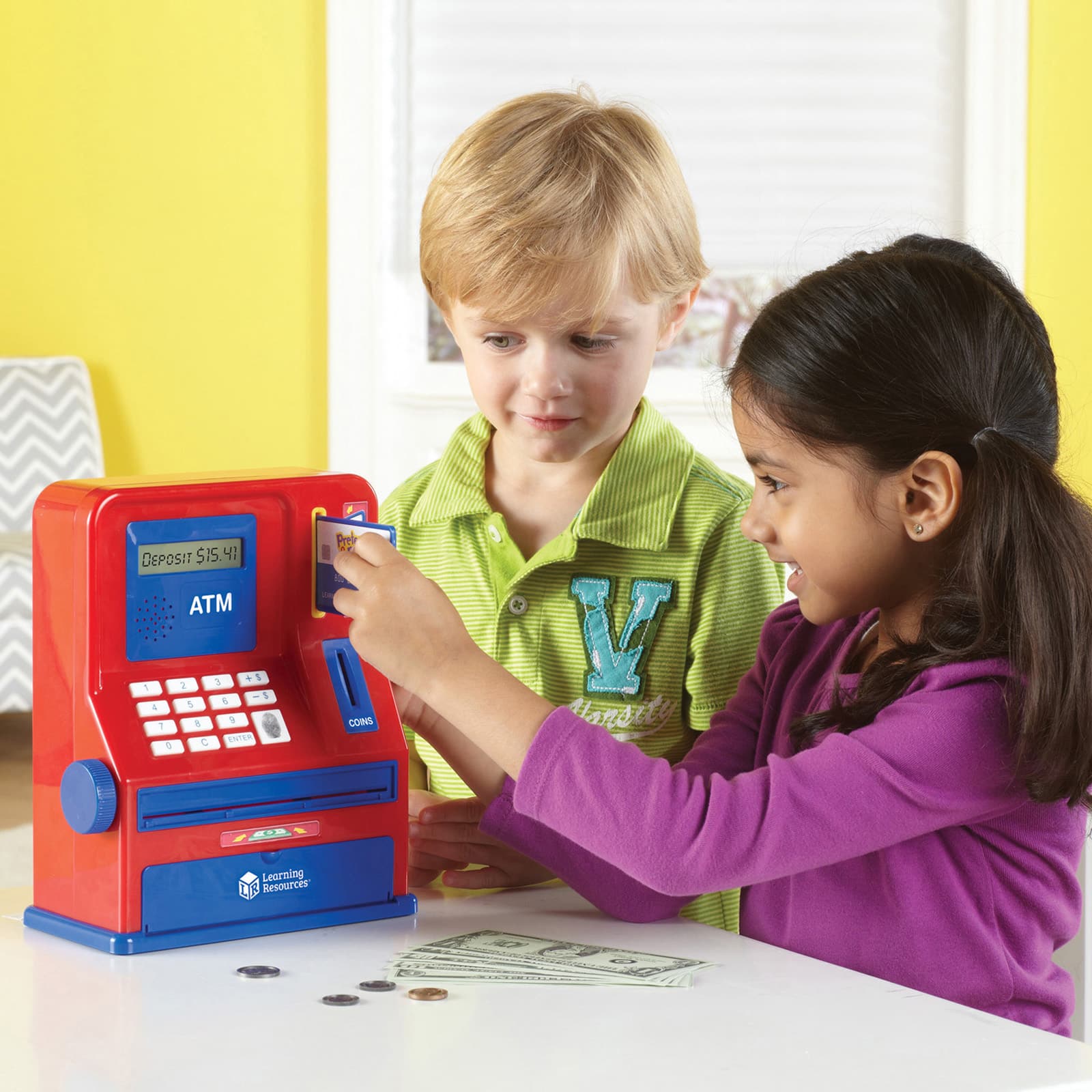 Learning Resources&#xAE; Pretend &#x26; Play&#xAE; Teaching A.T.M. Bank