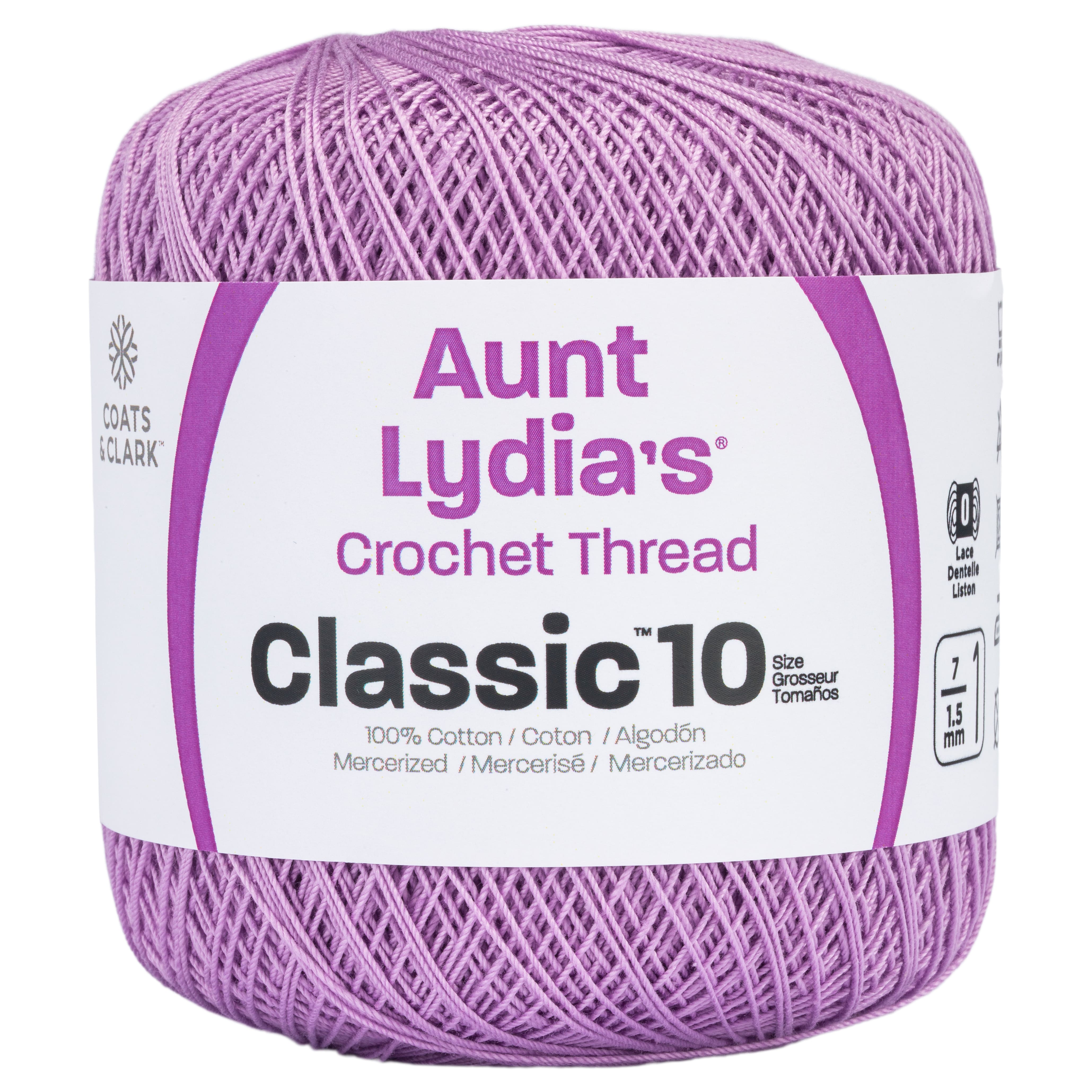 Knitting samples with Aunt Lydia's Classic 10 crochet thread