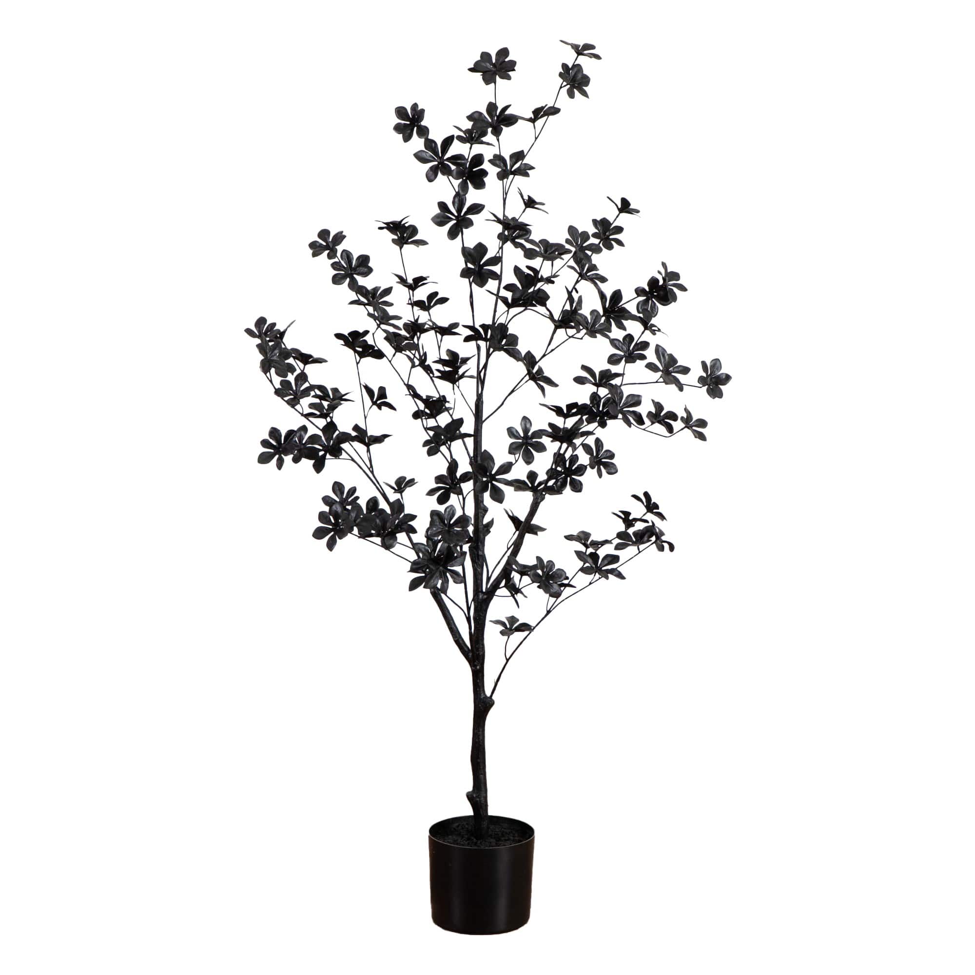 4ft. Artificial Halloween Black Enkianthus Tree