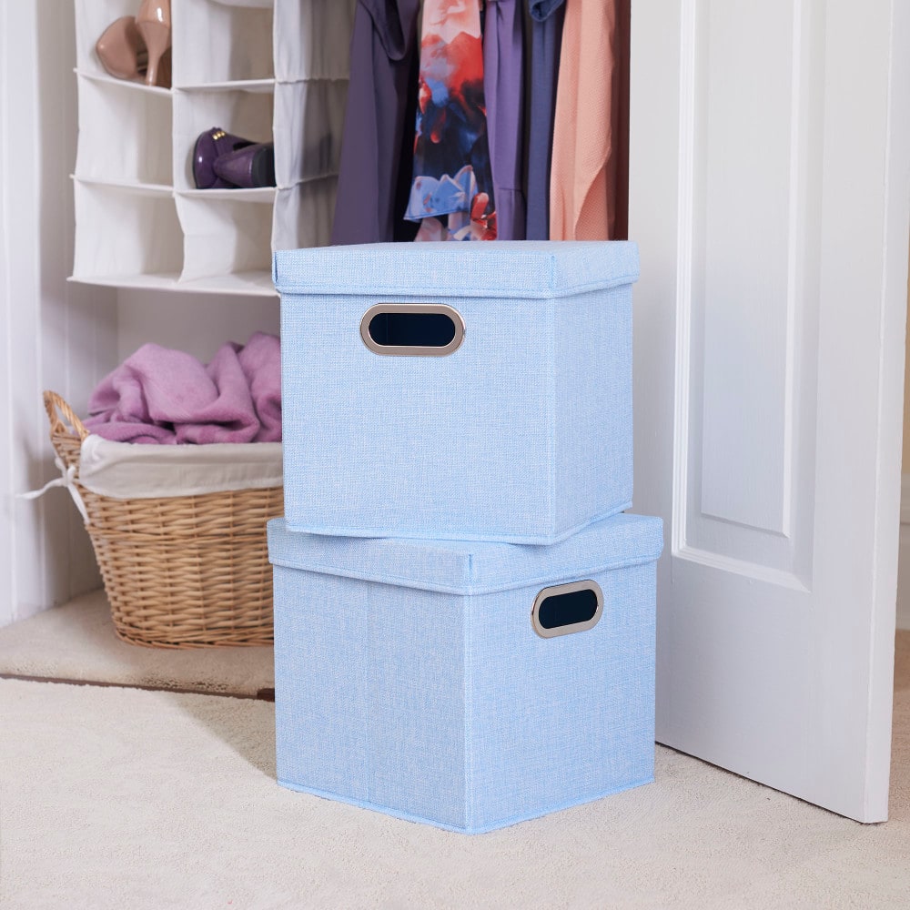 Household Essentials Storage Bins with Lids, 2ct.