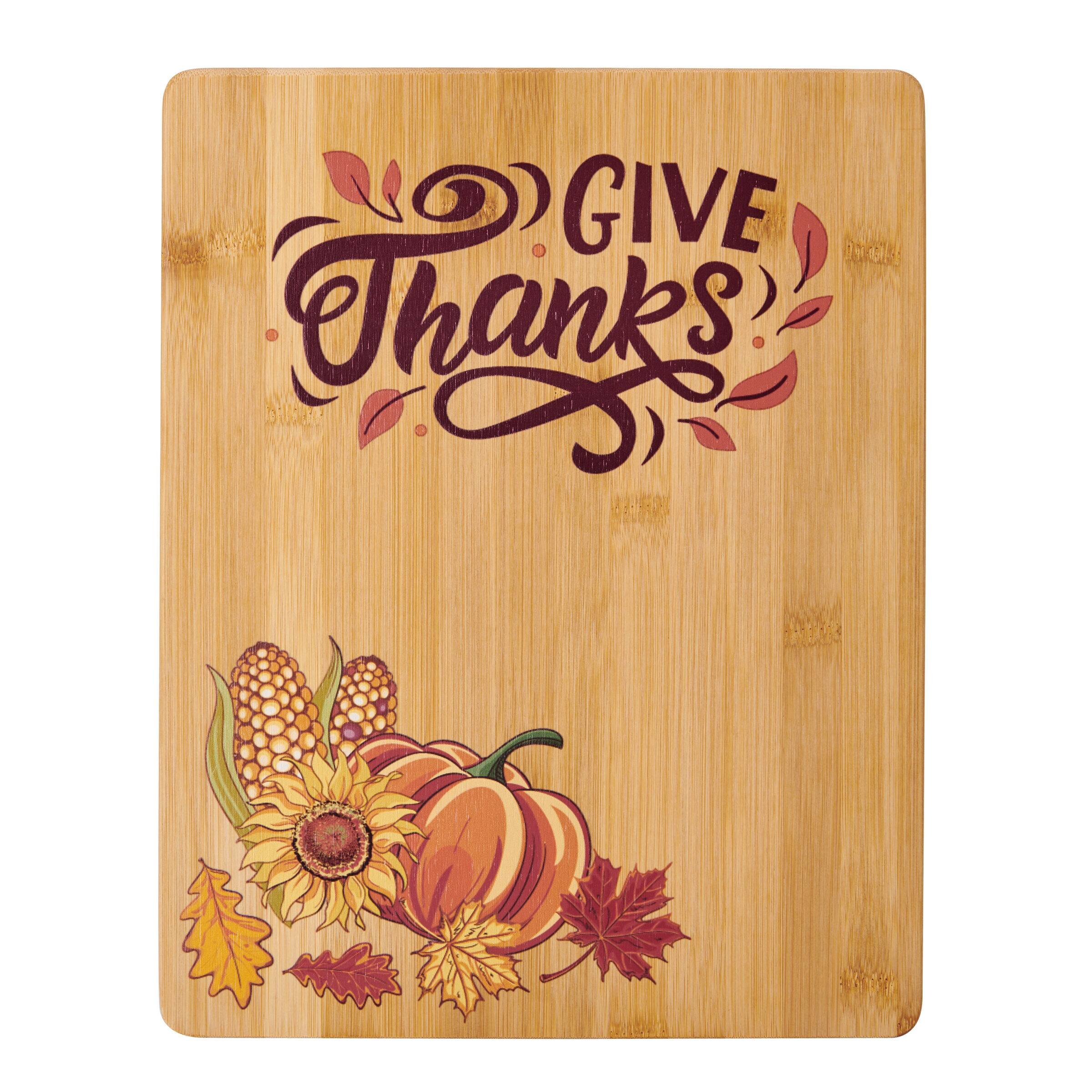 Farberware Give Thanks Bamboo Cutting Board