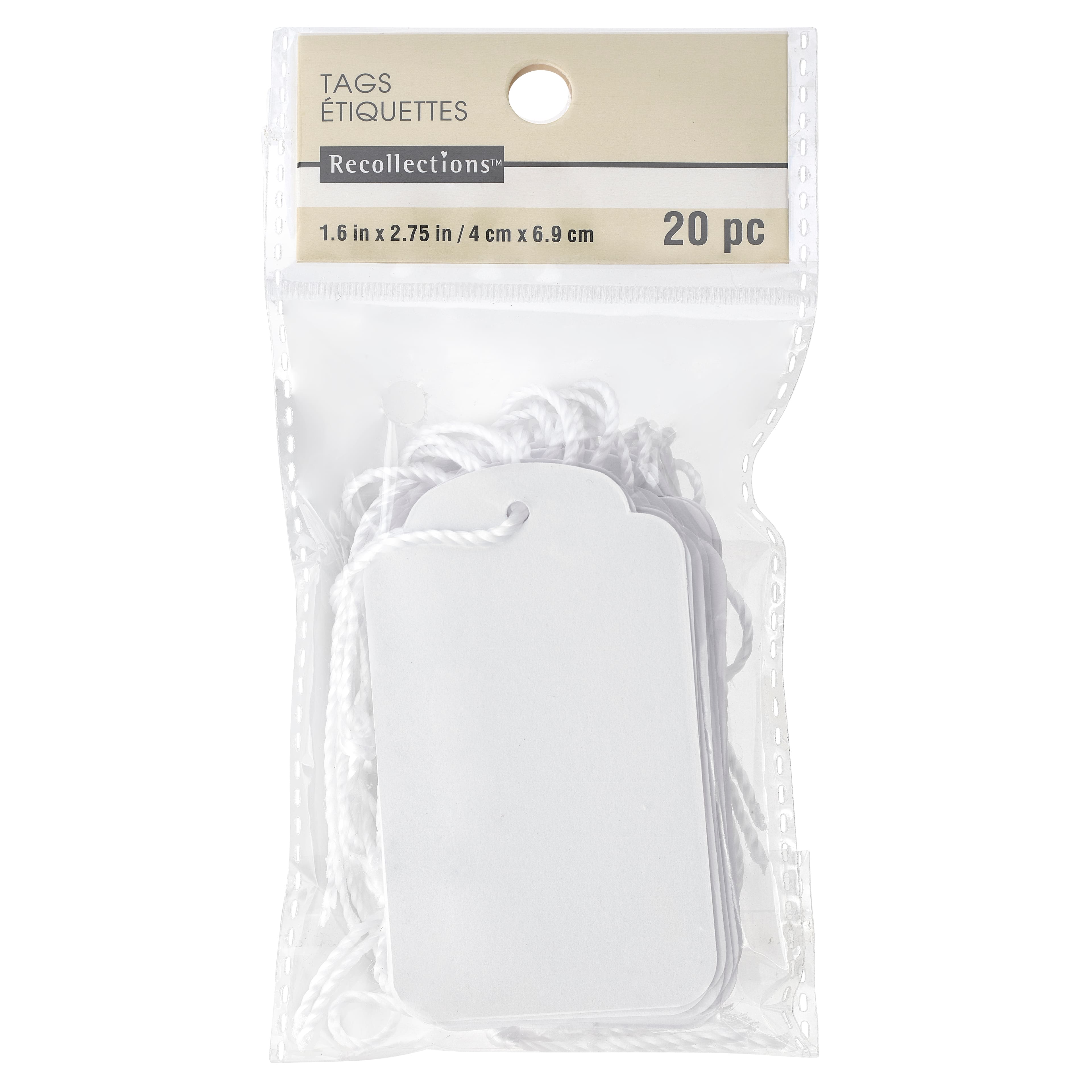 12 Packs: 20 ct. (240 total) White Gift Tags by Recollections™