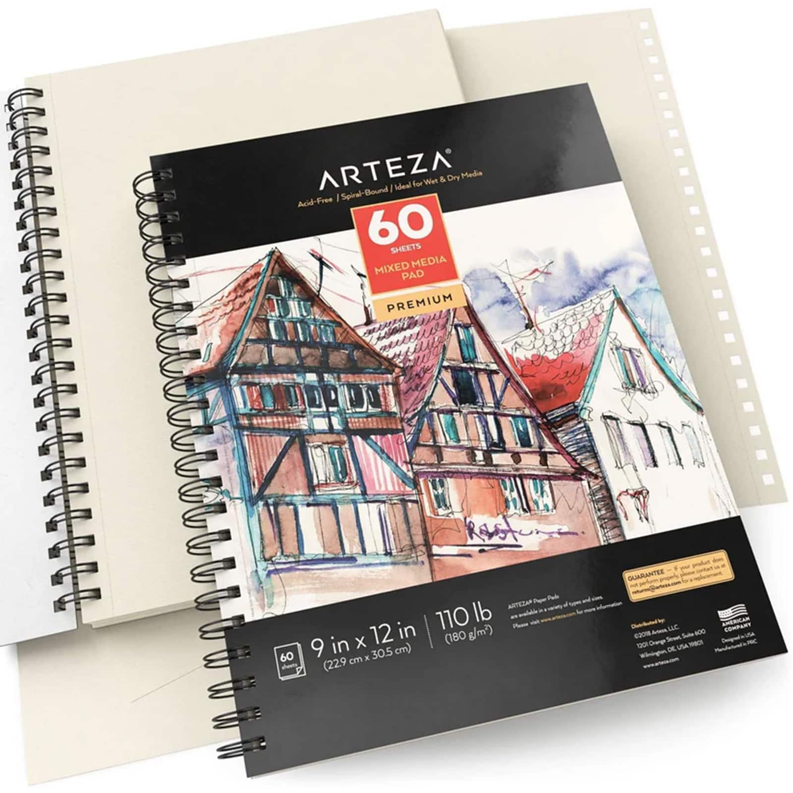 Arteza&#xAE; 9&#x22; x 12&#x22; Mixed Media Pads, 2ct.
