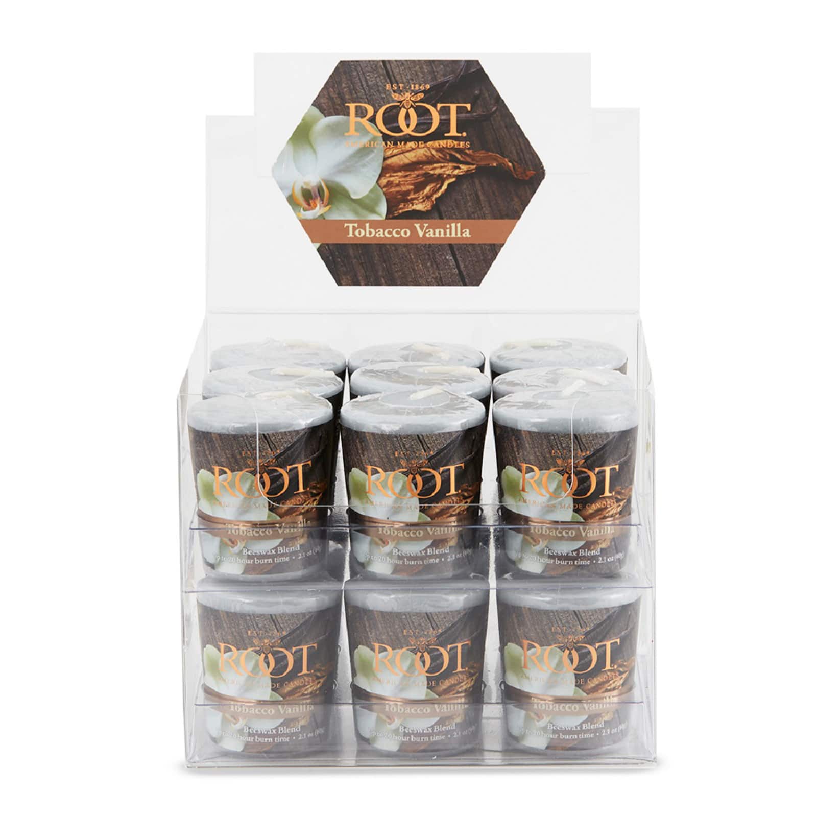 Root Candles Scented 20 Hour Beeswax Blend Votive Candles, 18ct.