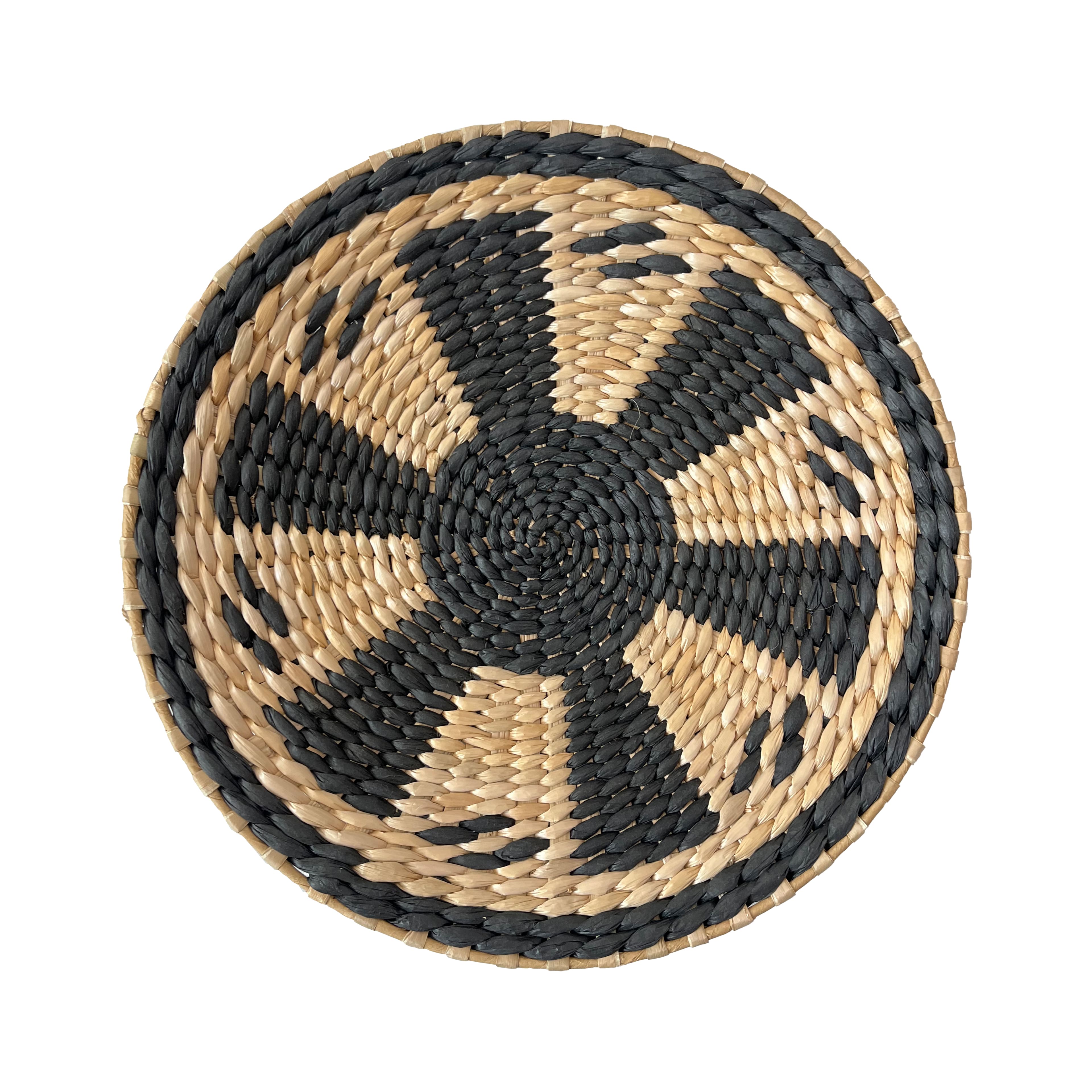 11.75&#x22; Black &#x26; Natural Brown Tribal Basket Wall D&#xE9;cor by Ashland&#xAE;