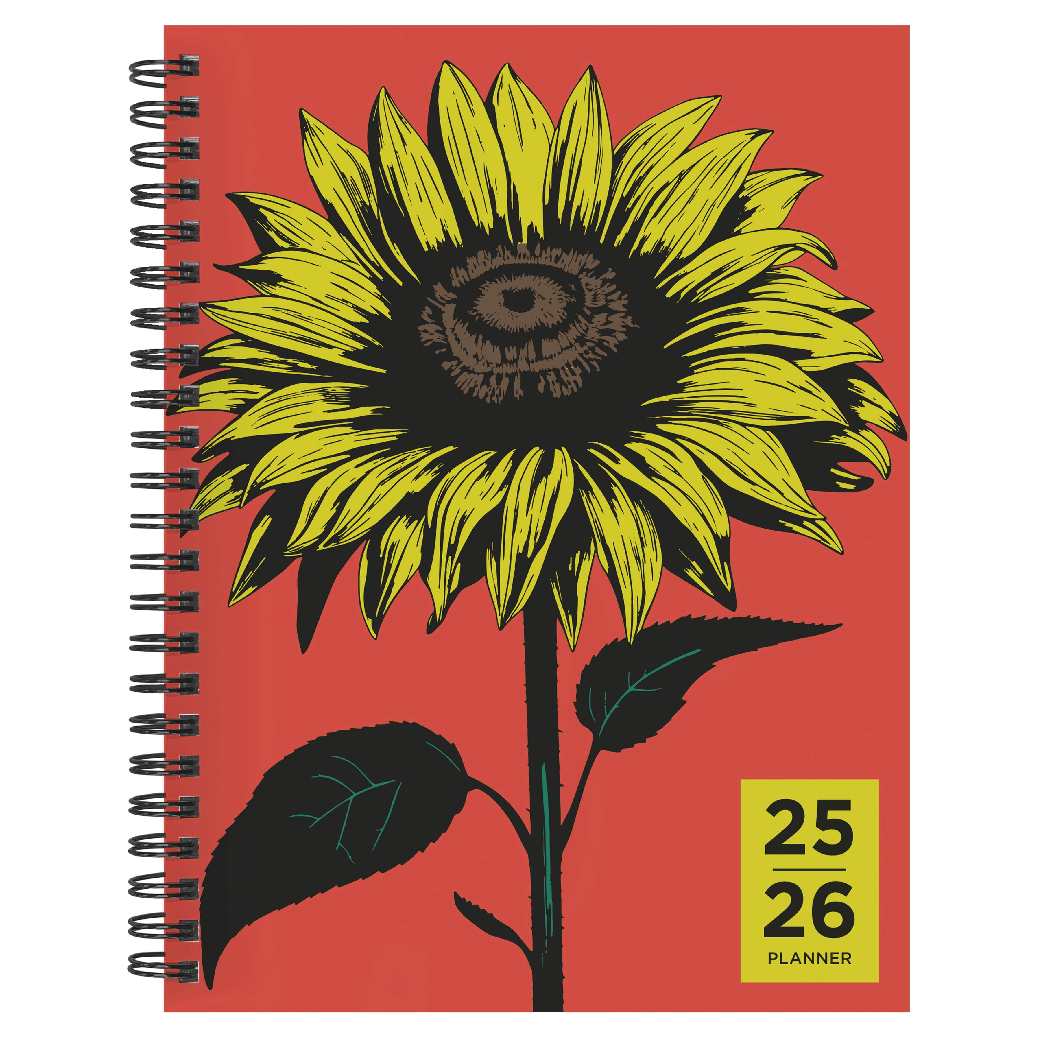 TF Publishing 2025-2026 Andy's Sunflower Medium Weekly/Monthly Planner