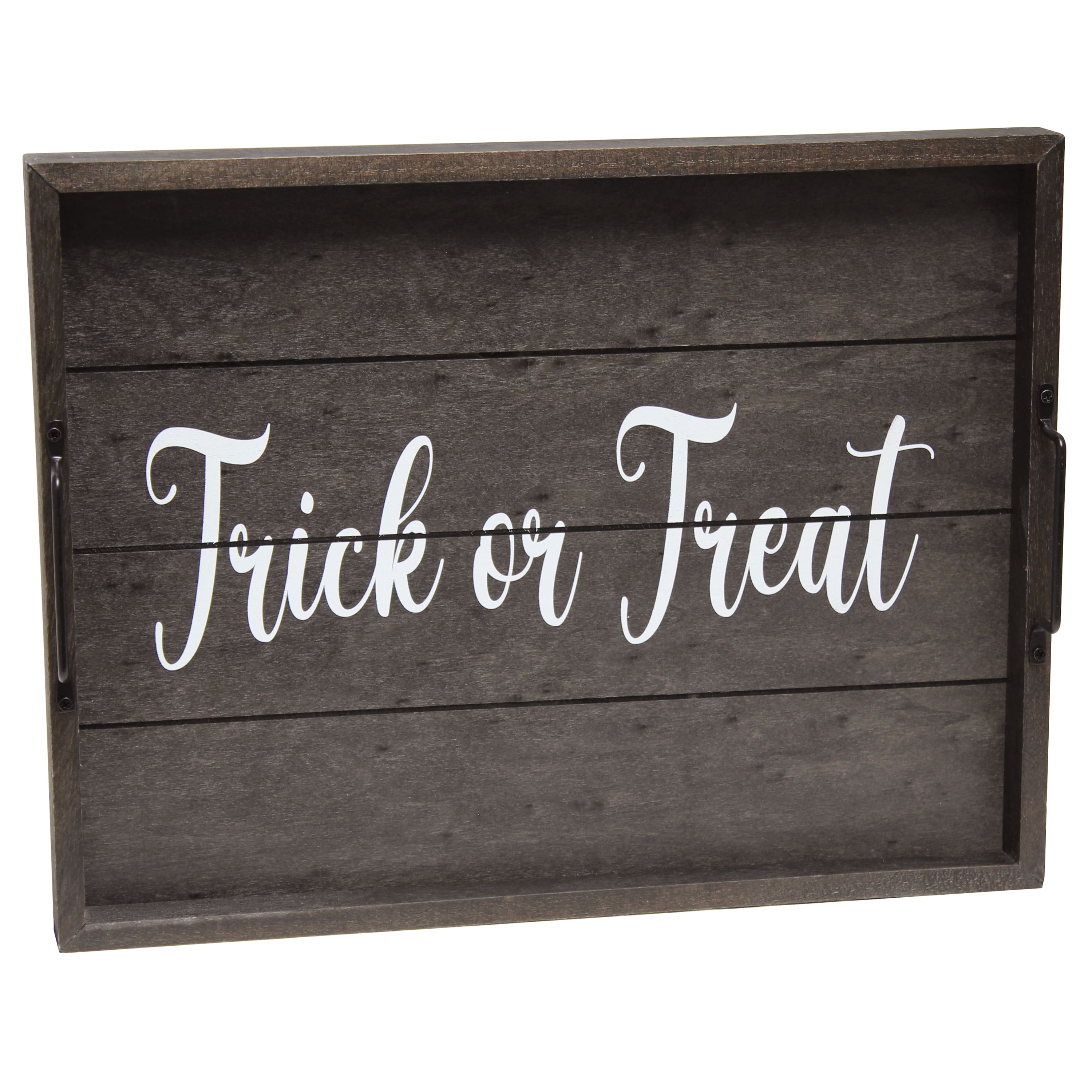 Elegant Designs&#x2122; 15.5&#x22; Trick or Treat Serving Tray with Handles