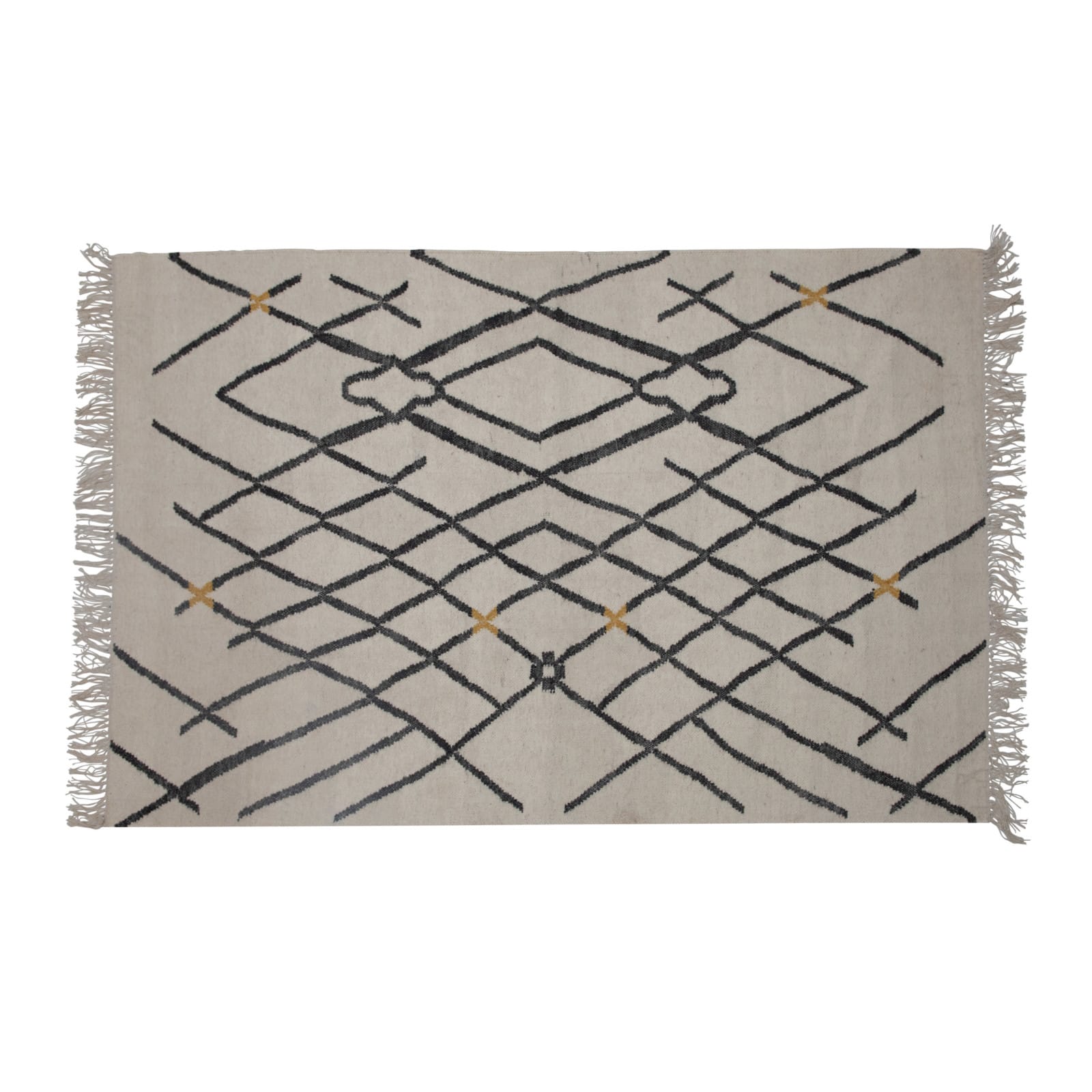 Hello Honey&#xAE; 6ft. Woven Wool &#x26; Cotton Textured Rug