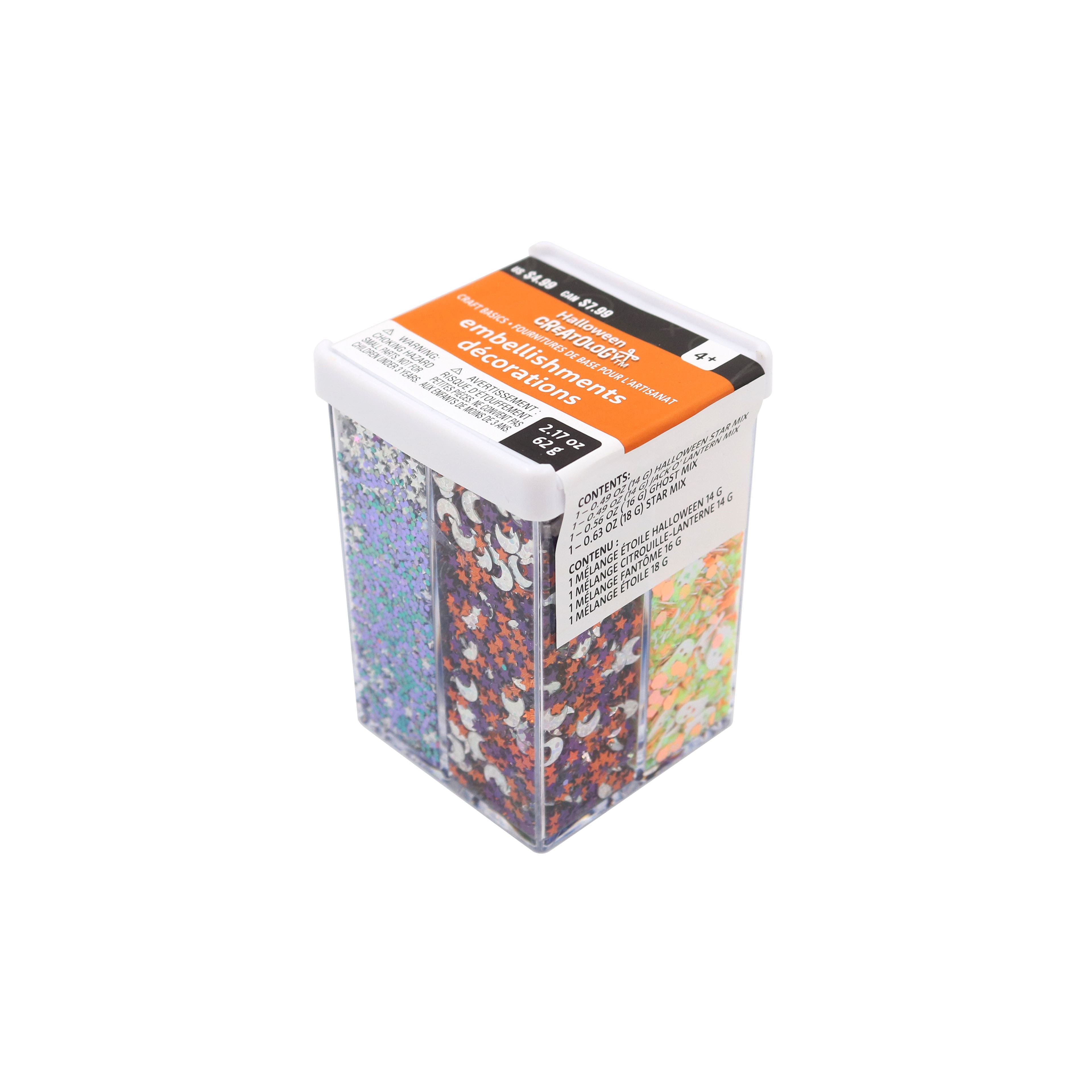 Classic Scary Glitter Confetti Embellishments by Creatology™