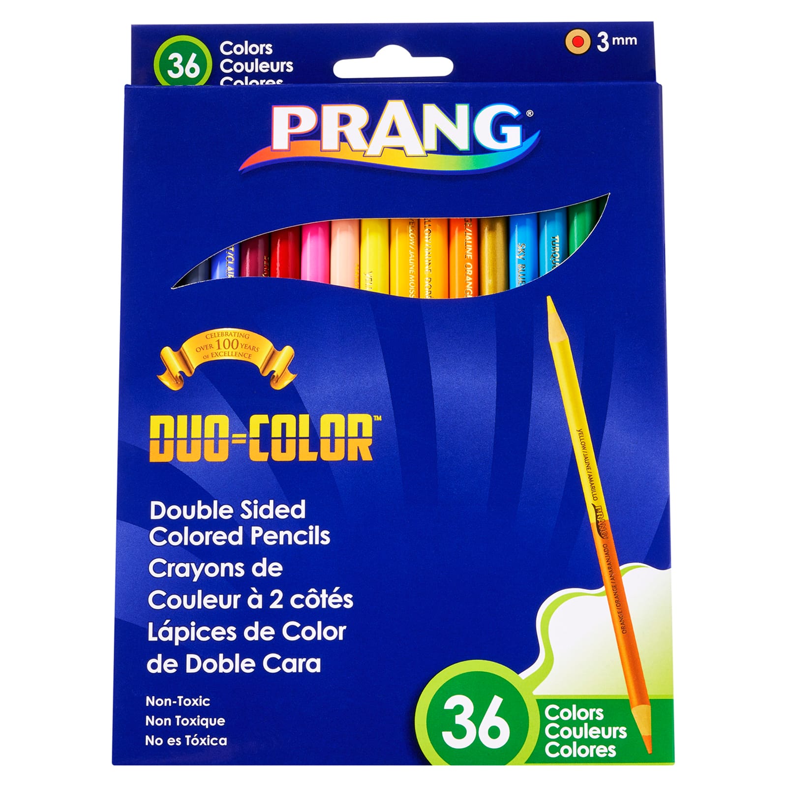 Prang&#xAE; Duo Colored&#x2122; Pencils, 3 Packs of 36 Colors
