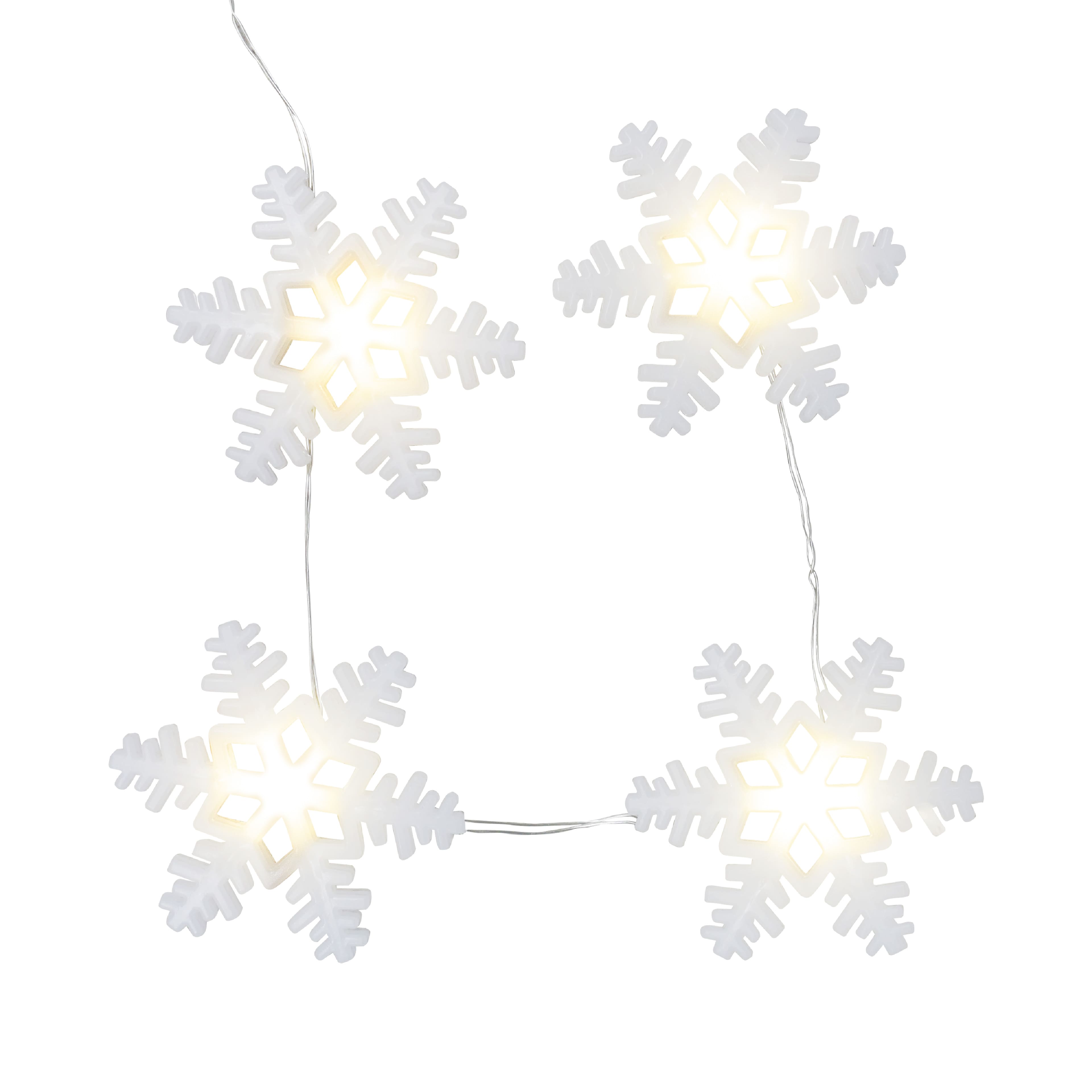 18ct. Snowflake Bulb LED Icon String Lights by Ashland&#xAE;