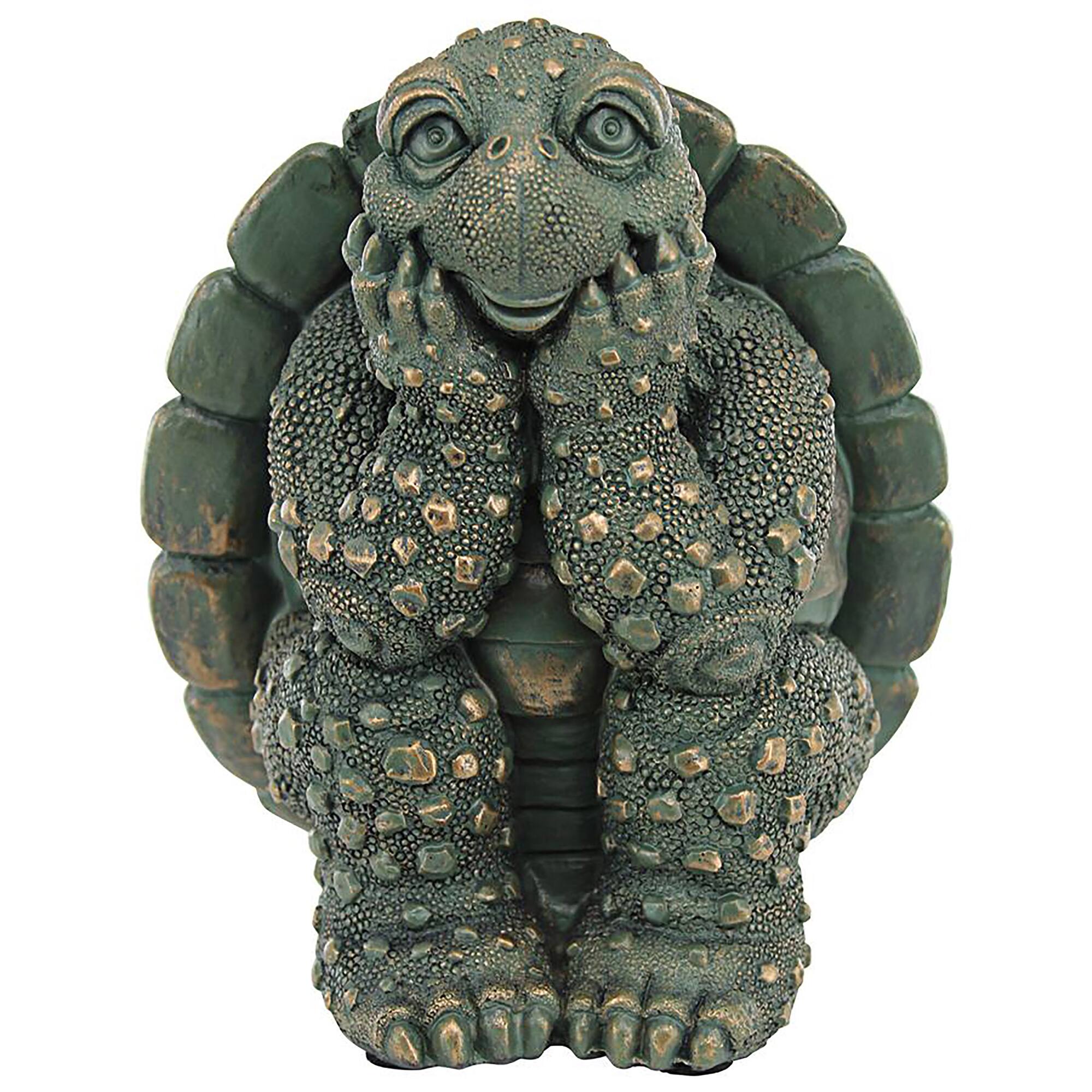 Design Toscano 7.5&#x22; The Thinker Turtle Garden Statue