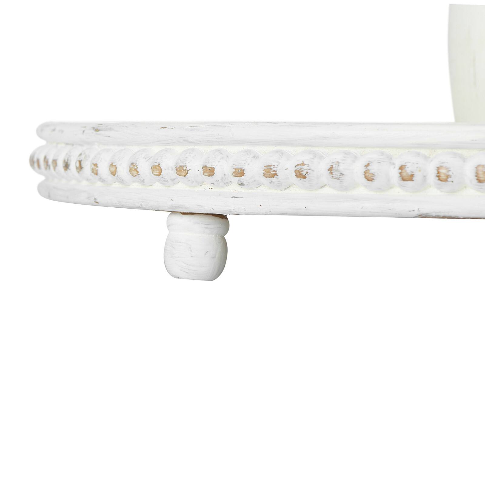 Hello Honey® 24.8" White 3-Tier Decorative Wood Tray