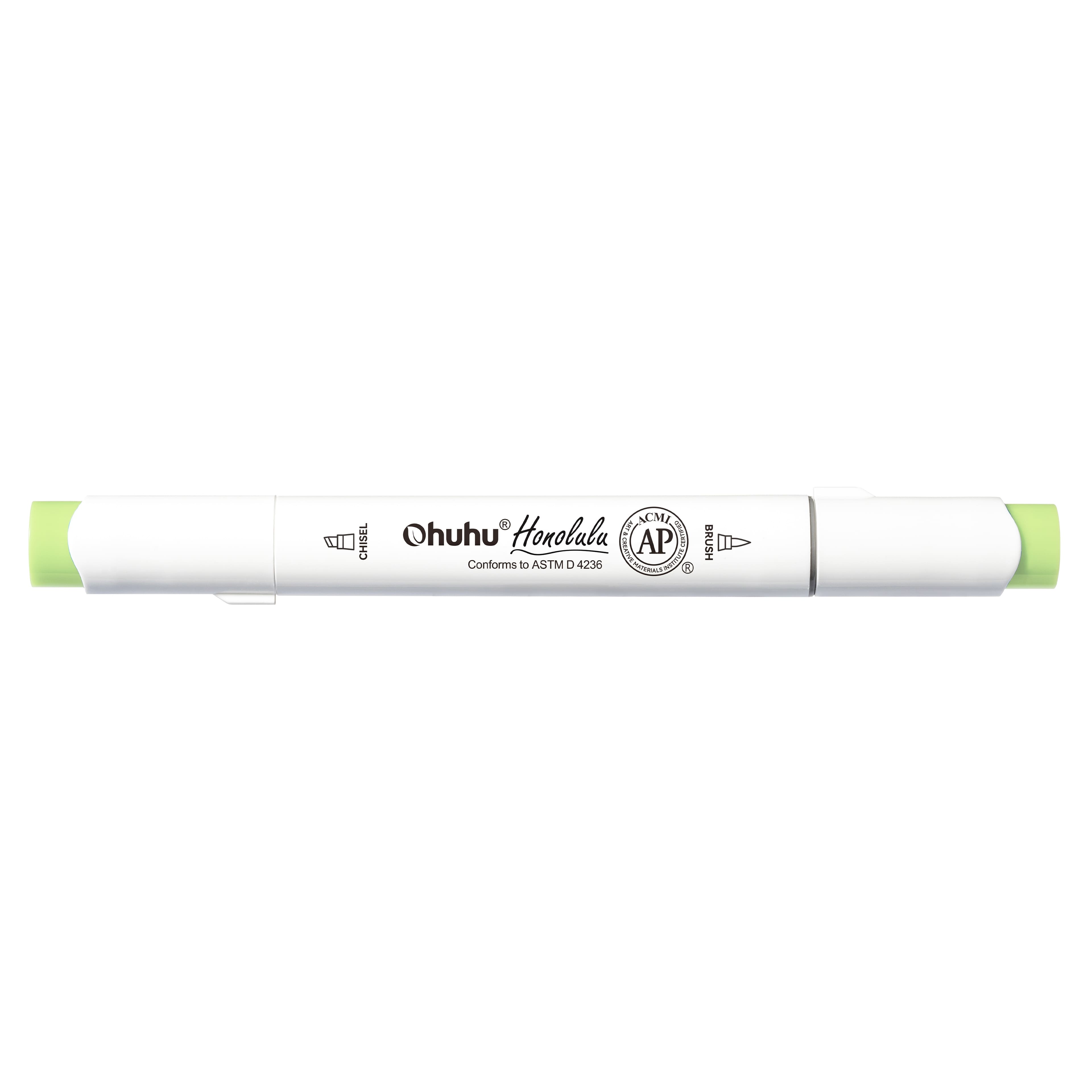 Ohuhu&#xAE; Honolulu Brush &#x26; Chisel Dual Tip Marker