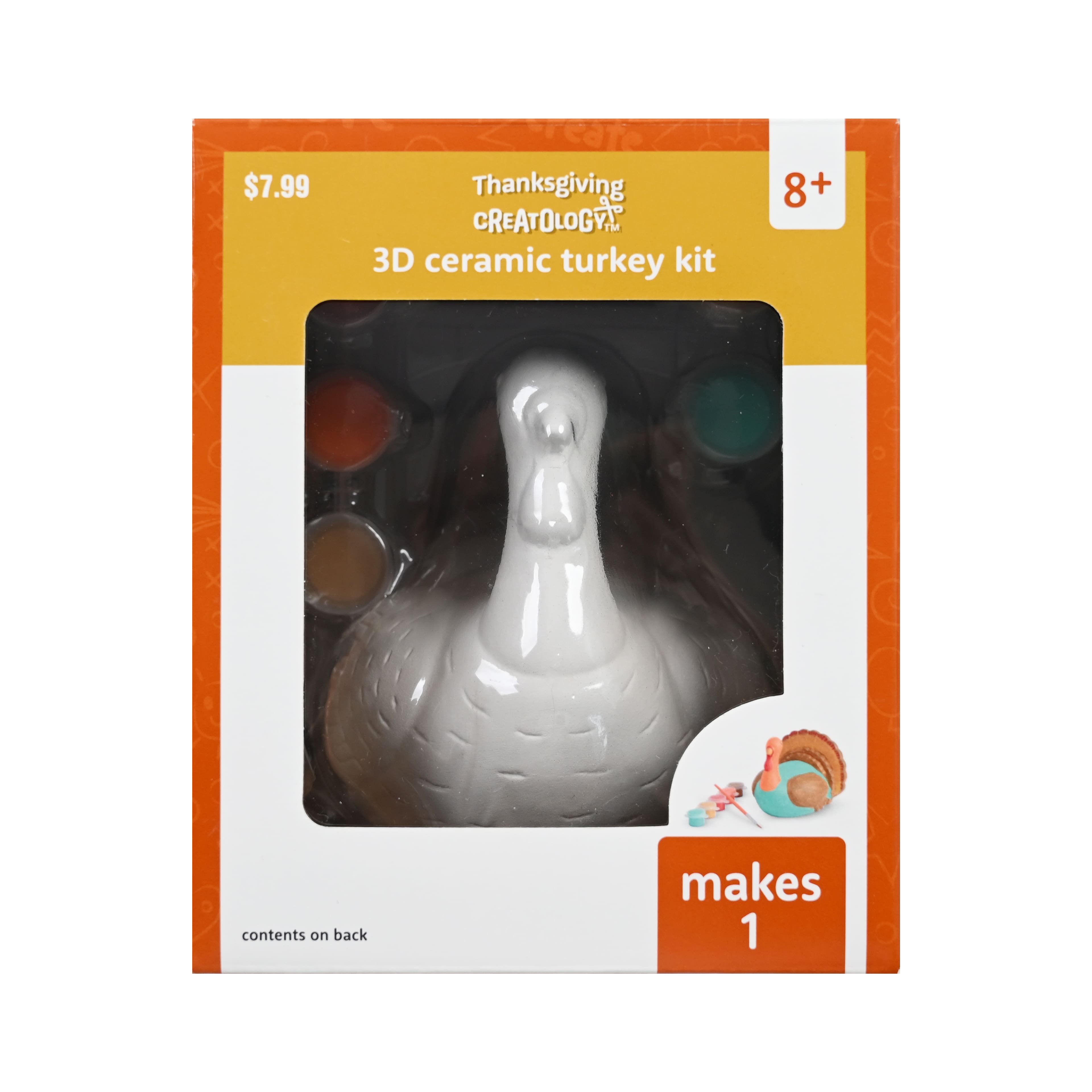 3D Ceramic Turkey Craft Kit by Creatology&#x2122;