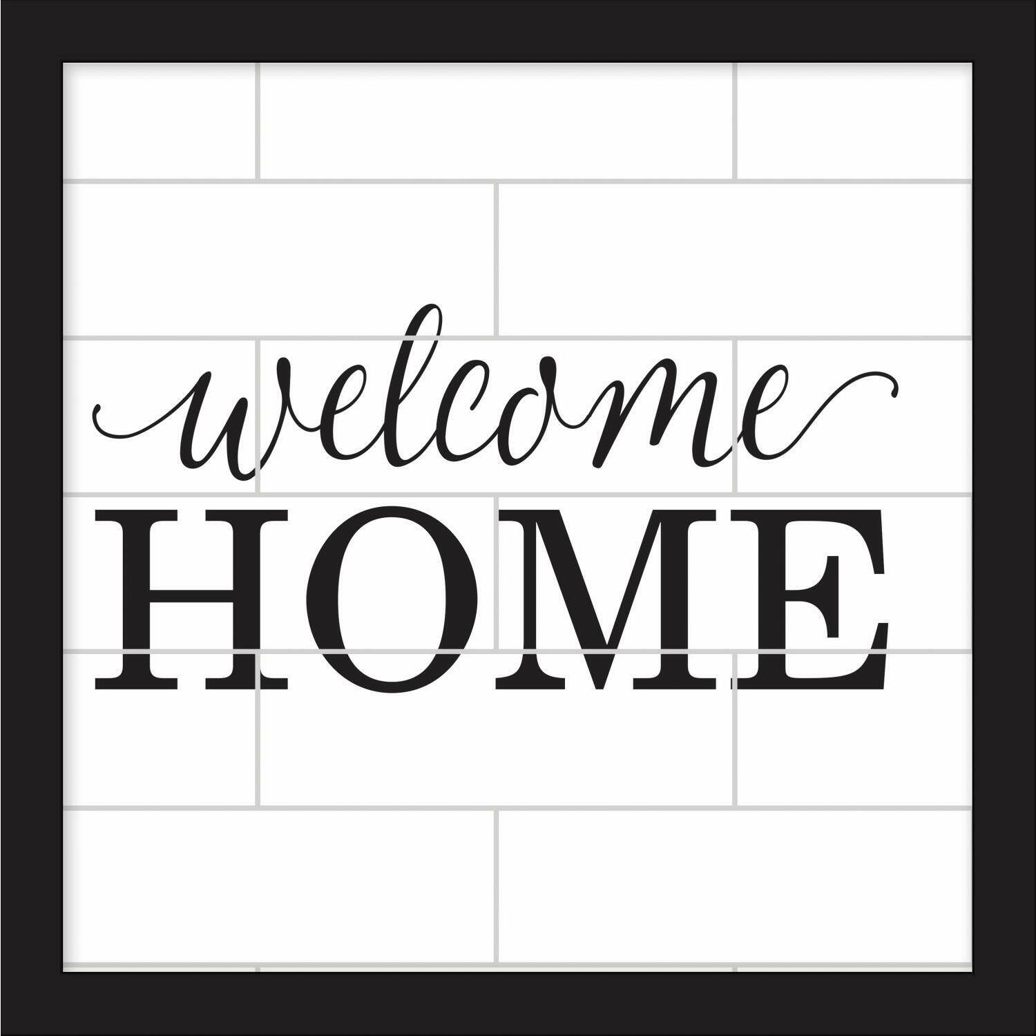 RoomMates Welcome Home Tile & Type Framed Wall Art