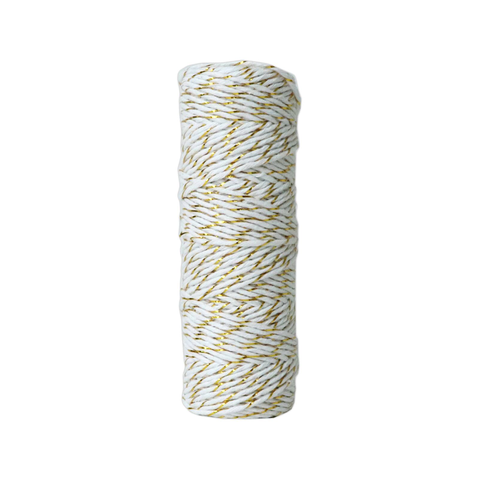 37yd. White & Gold Twine by Recollections™ Christmas