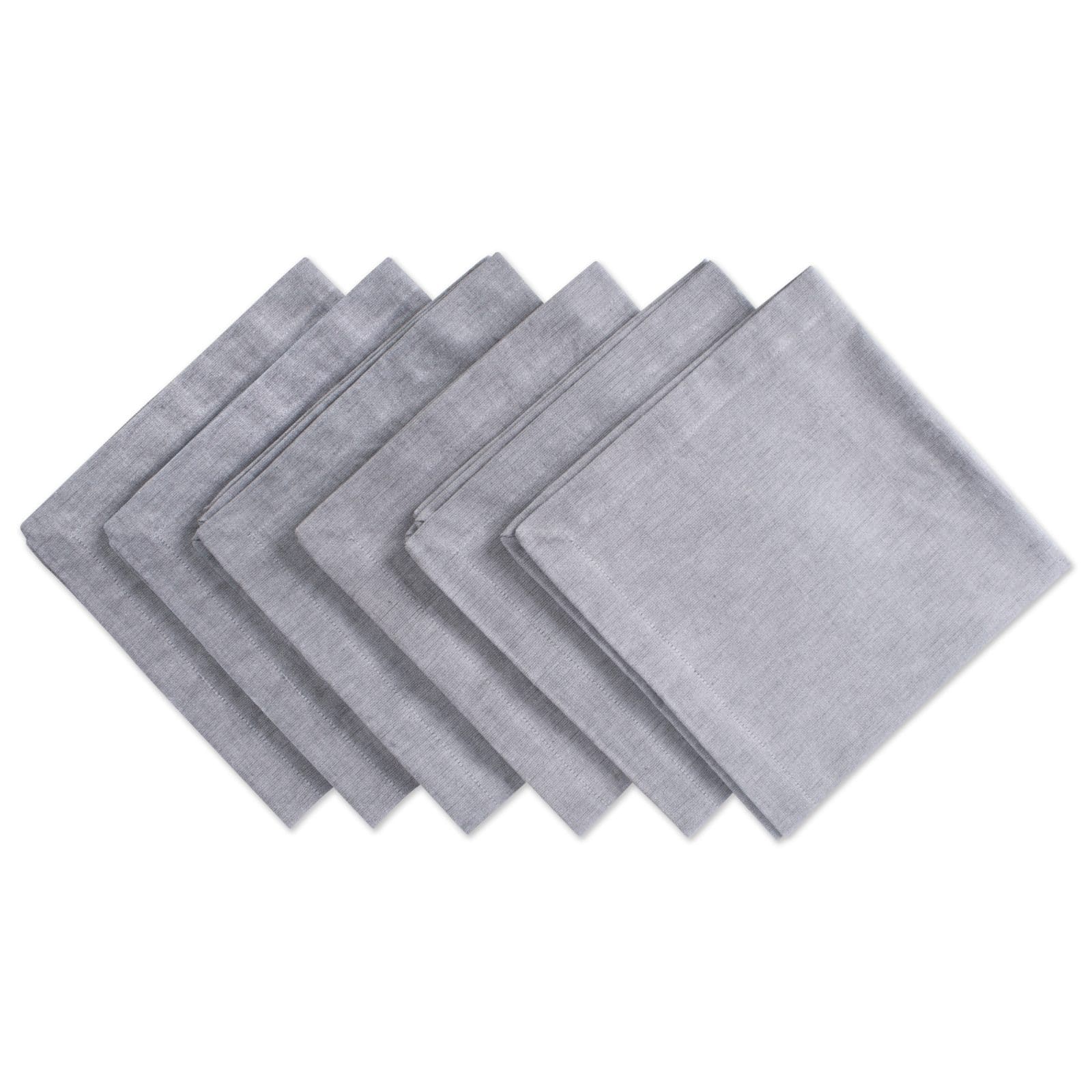 DII® Solid Chambray Oversized Napkin, 6ct.