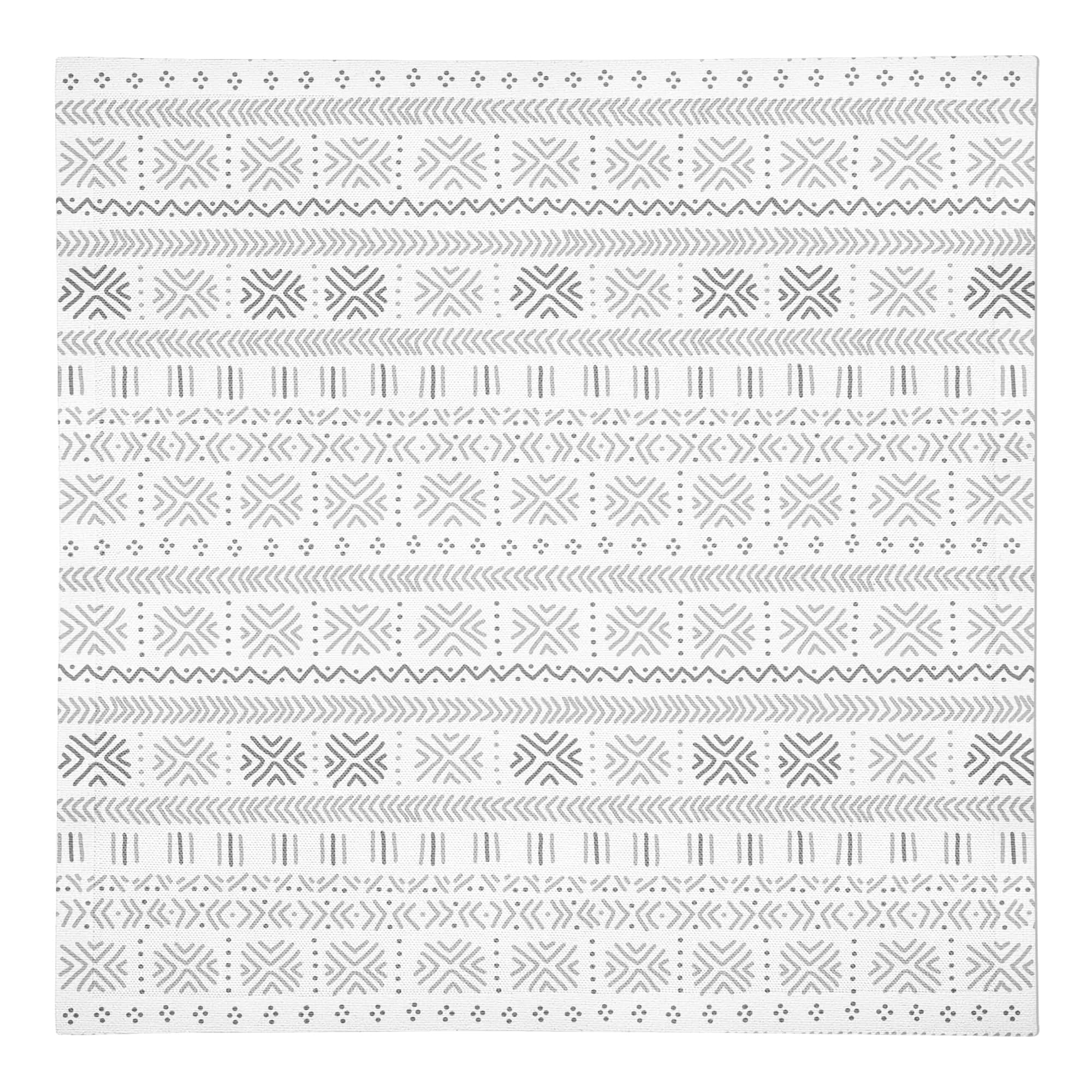 Gray Mudcloth 10&#x22; x 10&#x22; Cotton Twill Napkin